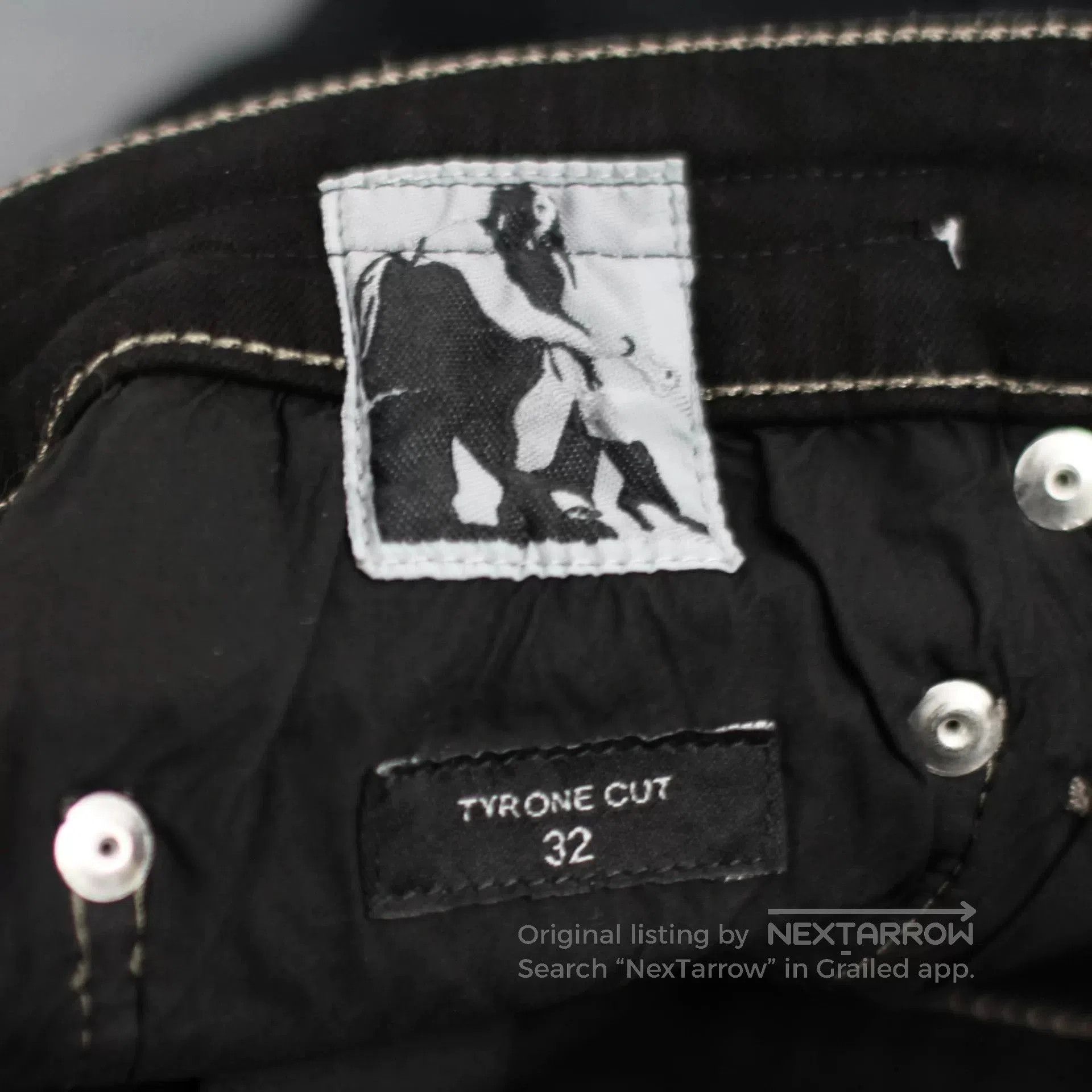 Rick Owens rick owens black denim long pants. Size US 32 / EU 48 - 8 Thumbnail