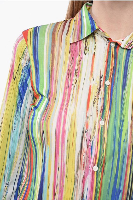 Dsquared2 og1mm0624 Standard Jersey Shirt in Multicolor Size L / US 10 / IT 46 - 3 Thumbnail