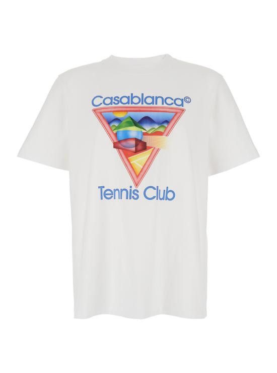 Casablanca CASABLANCA Men Tops MPF25JTS00101WHITEJERSEY White Size US M / EU 48-50 / 2 - 1 Thumbnail
