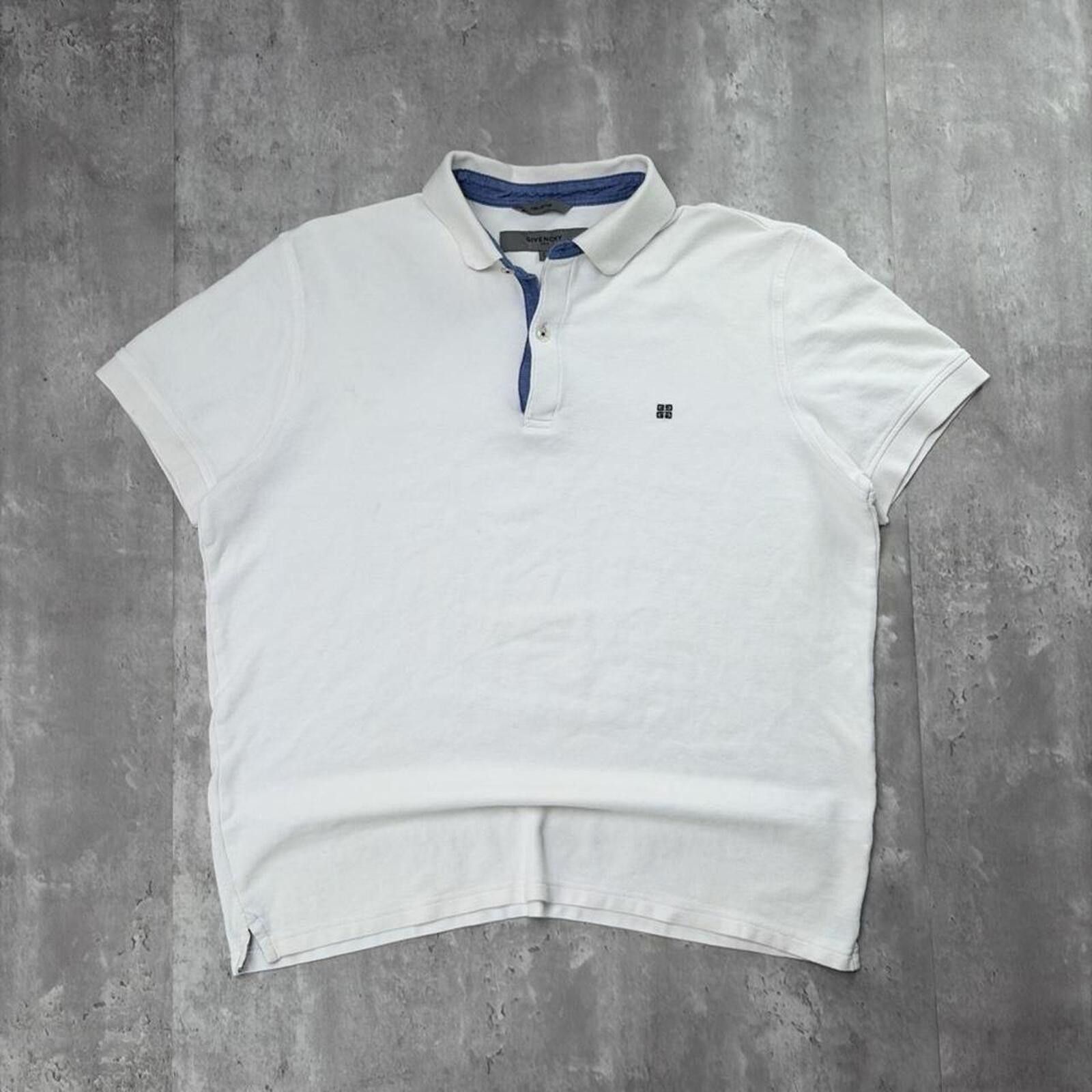 Givenchy Y2K White Givenchy Logo Polo Shirt Size US L / EU 52-54 / 3 - 1 Thumbnail