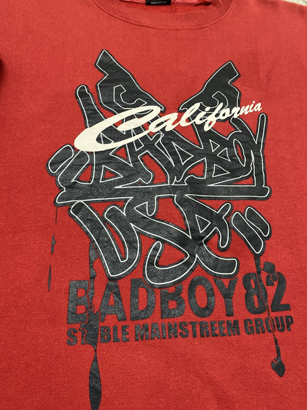 Japanese Brand Vintage Rap Tees BADBOY 82 California Sweatshirt Red Colour Size US XL / EU 56 / 4 - 3 Thumbnail