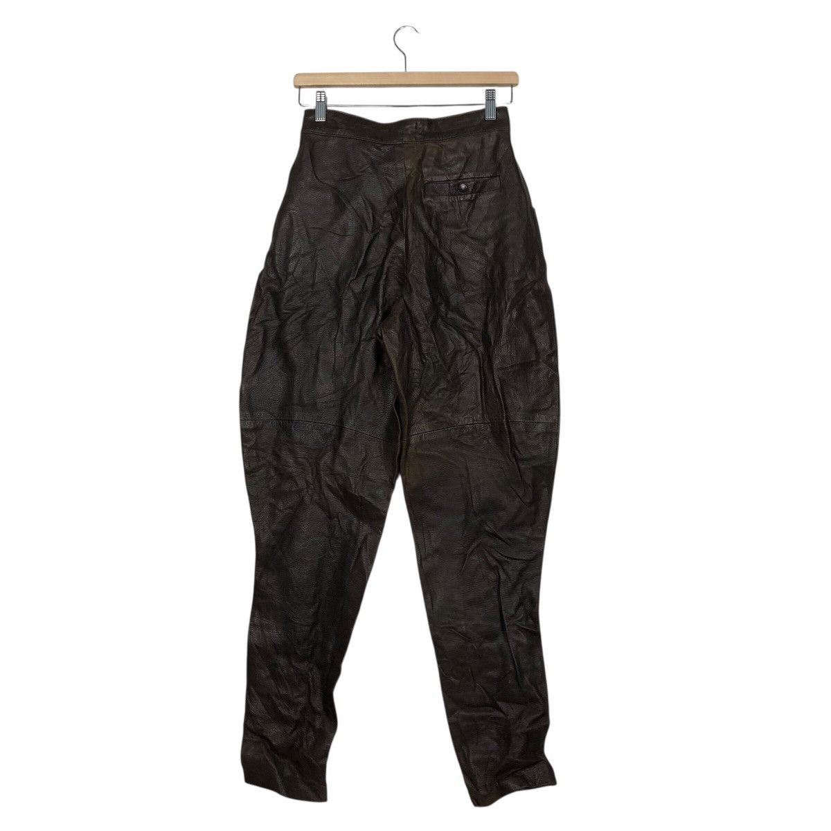 Japanese Brand 📌Vintage Biker Leather Pants Racing Maxima Issey Miyake Size US 26 / EU 42 - 8 Thumbnail