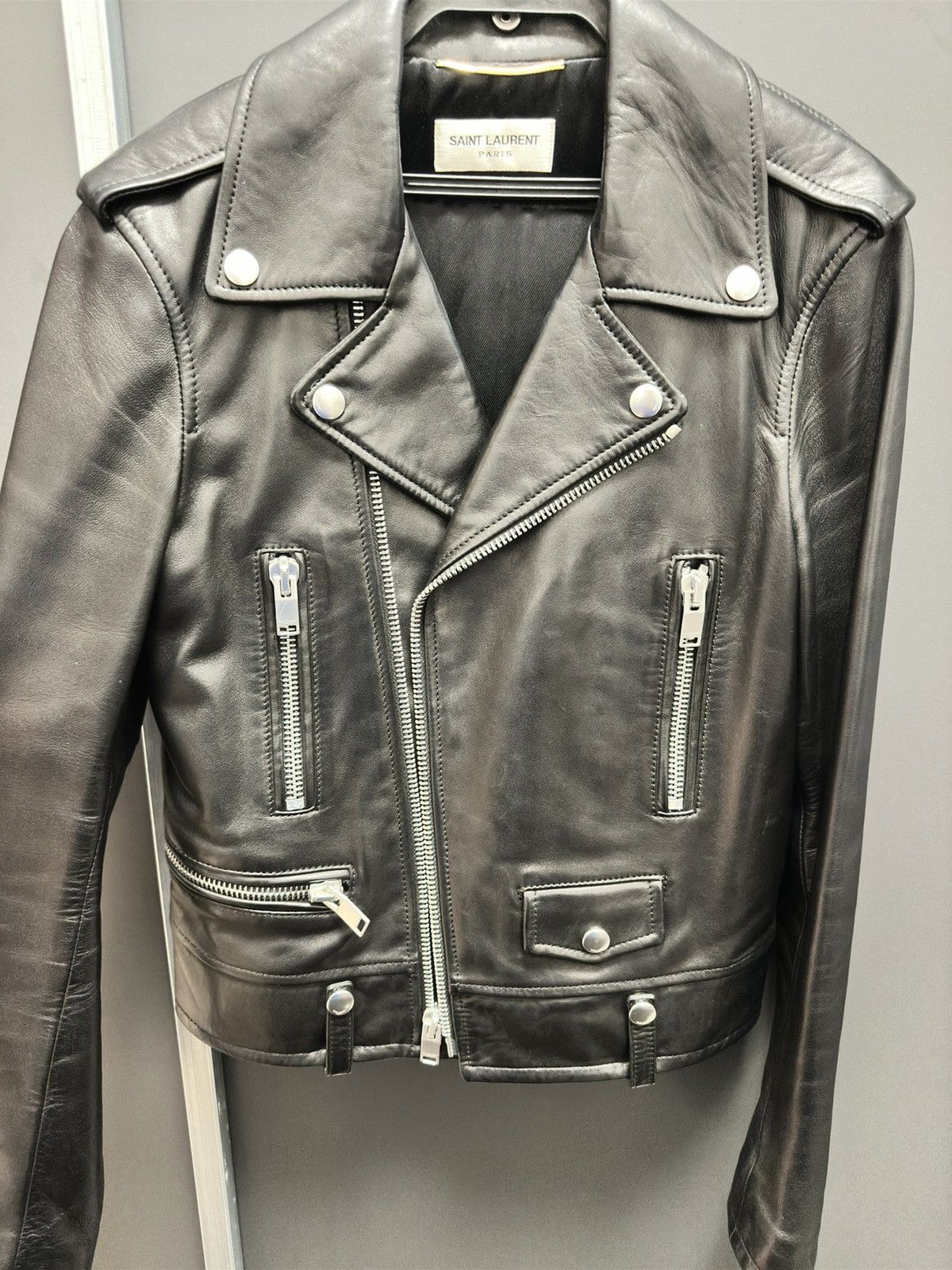 Saint Laurent Paris Saint laurent paris L01 lamb leather jacket 2016 Size XS / US 0-2 / IT 36-38 - 1 Thumbnail