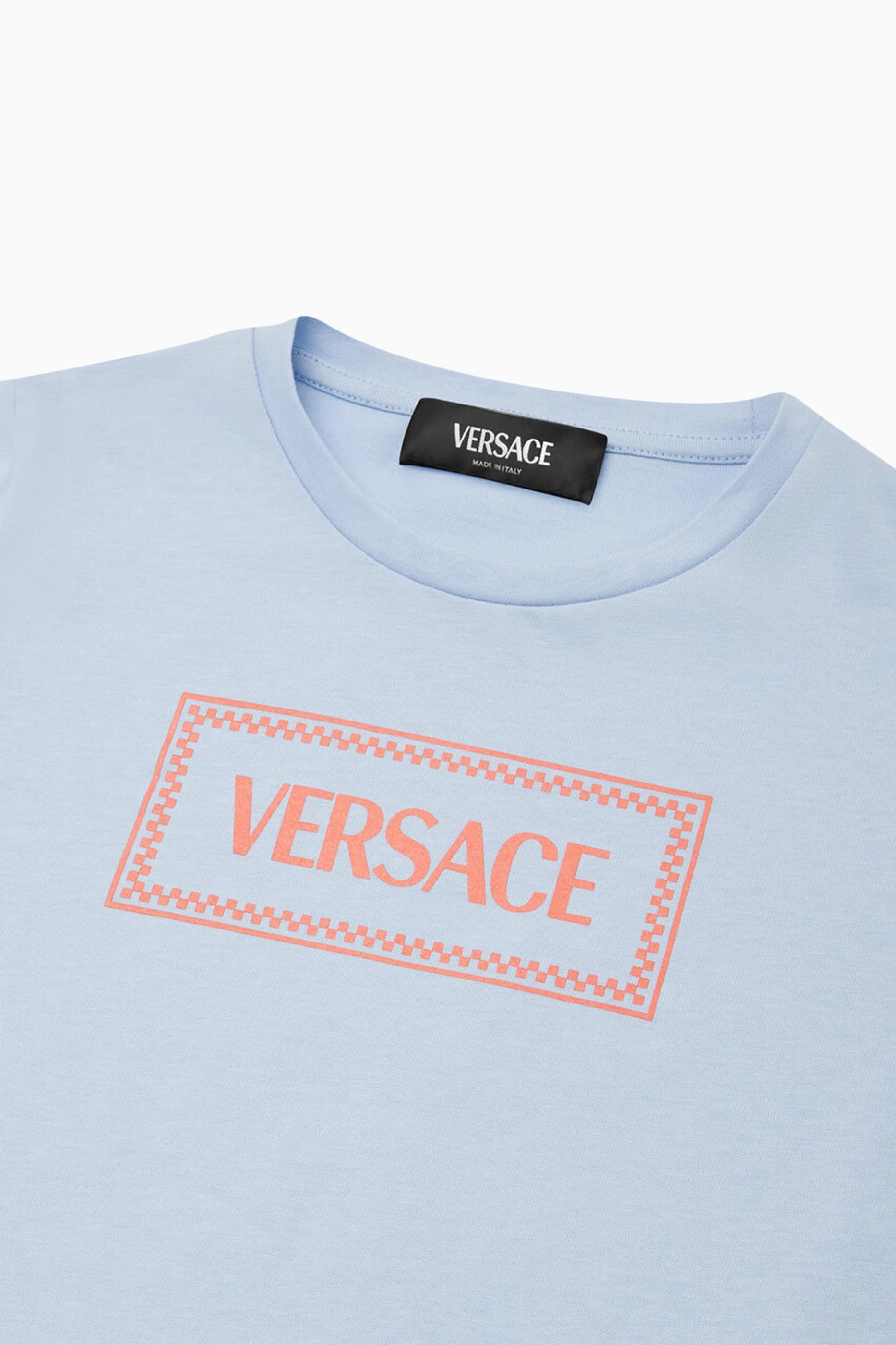 Versace o1s22i1n0125 Crewneck T-Shirt in Light Blue Size US S / EU 44-46 / 1 - 2 Thumbnail