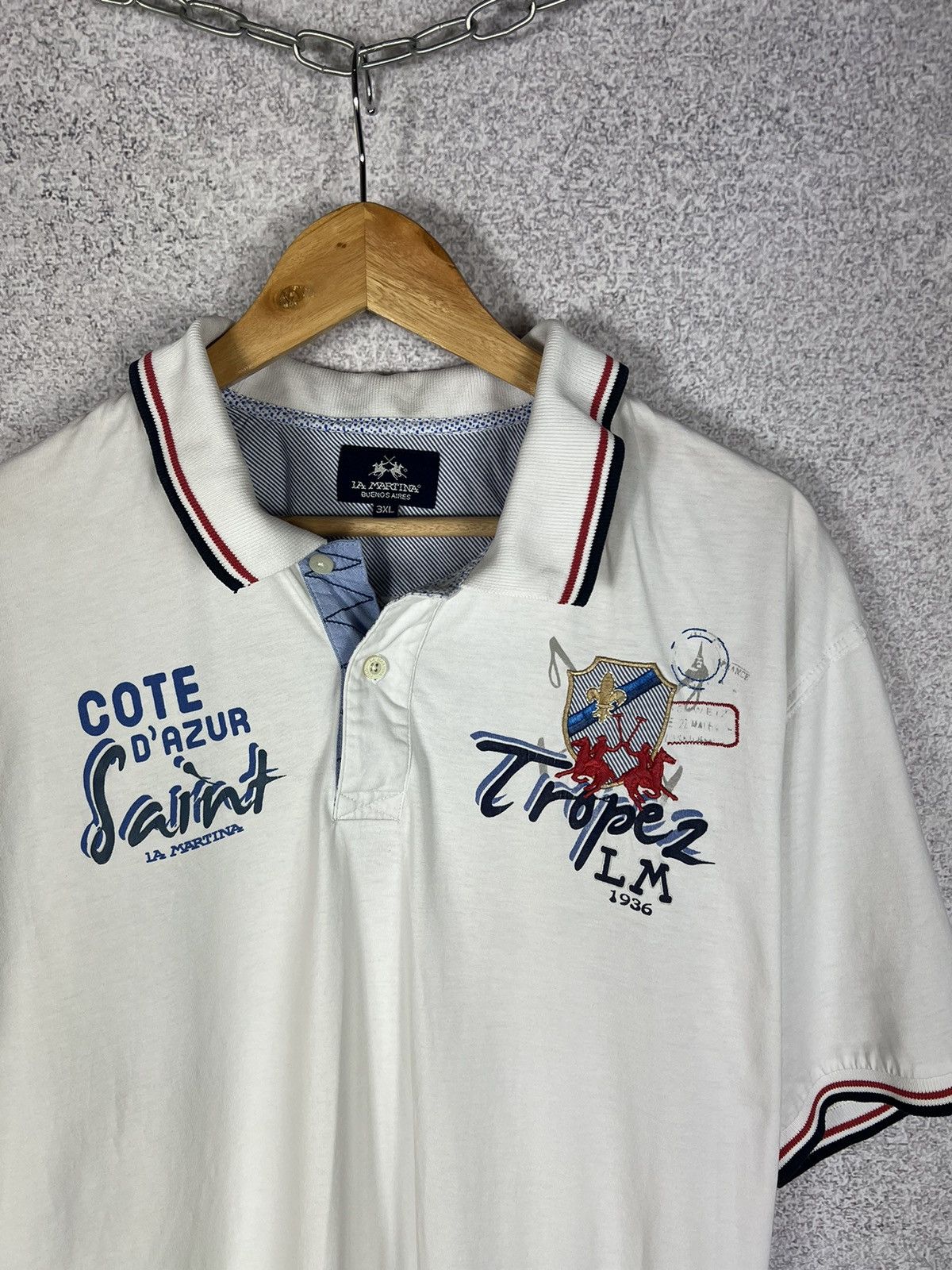 La Martina Vintage La Martina Buenos Airos France Polo Shirt Size US XXL / EU 58 / 5 - 2 Thumbnail