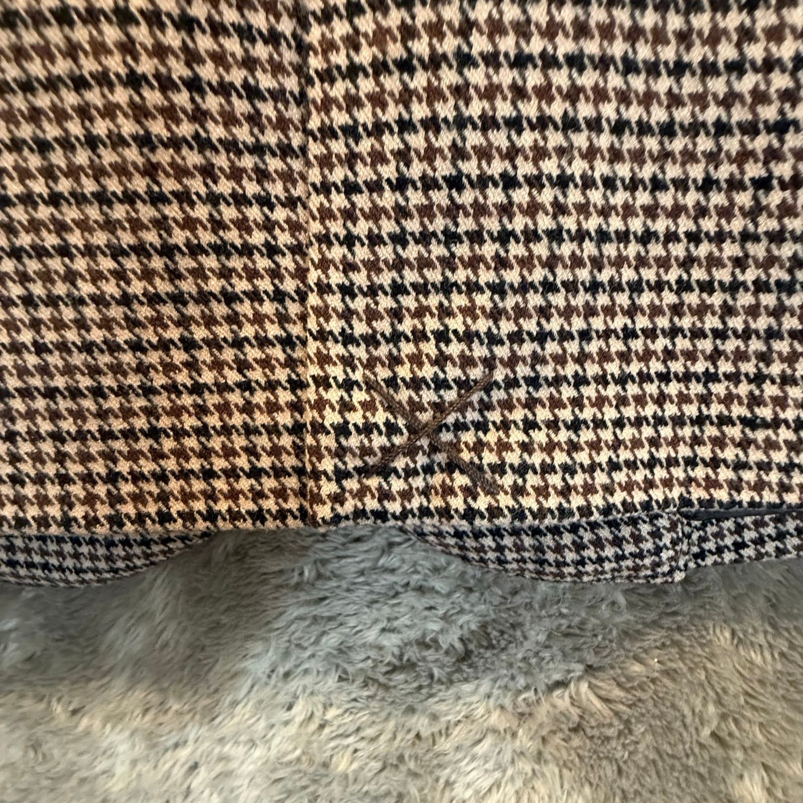 American Eagle Outfitters American Eagle Brown Plaid Houndstooth Academic Blazer S Size S / US 4 / IT 40 - 5 Thumbnail