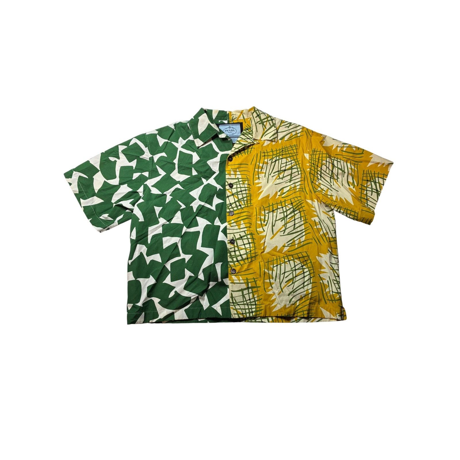 Prada Prada 'Double Match Graphic' Button Up Size XL / US 12-14 / IT 48-50 - 1 Thumbnail
