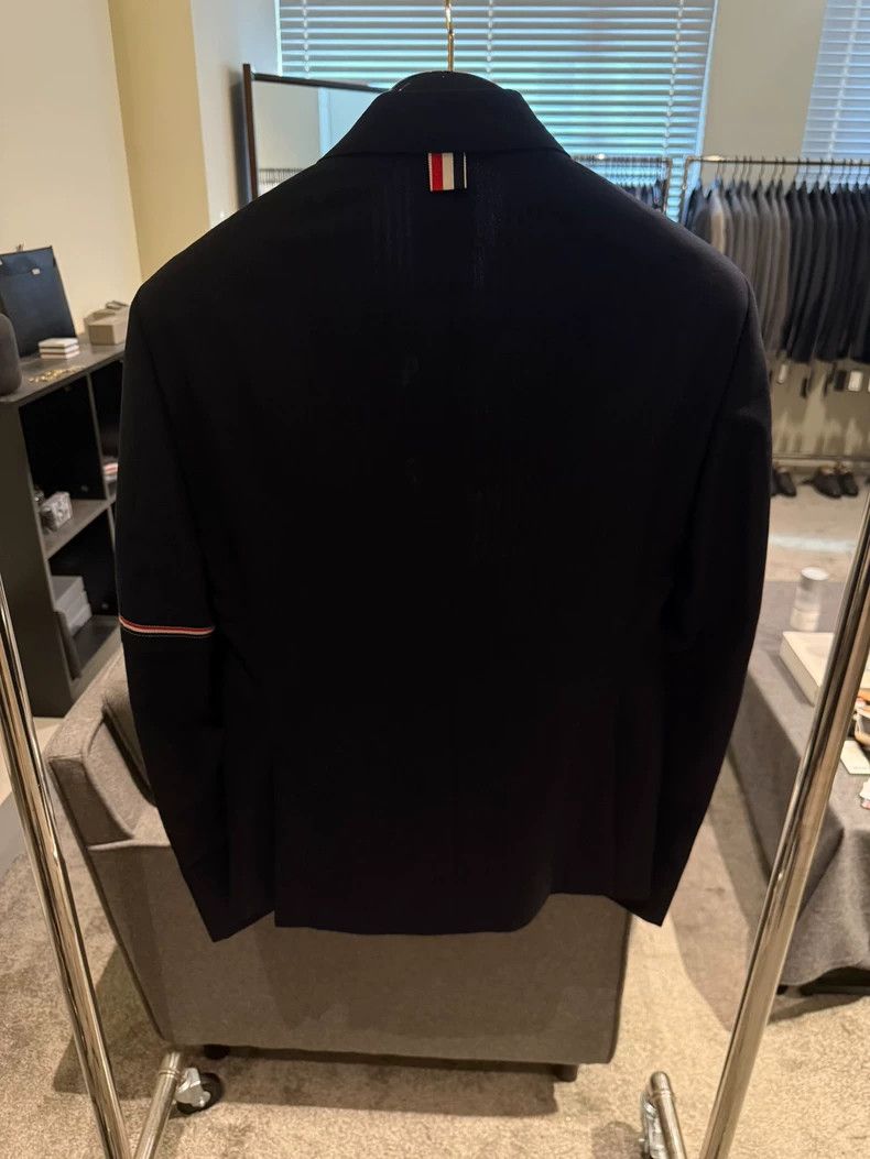 Thom Browne Thom Browne size3 Single-breasted suit jacket in dark blue Size 42S - 3 Thumbnail