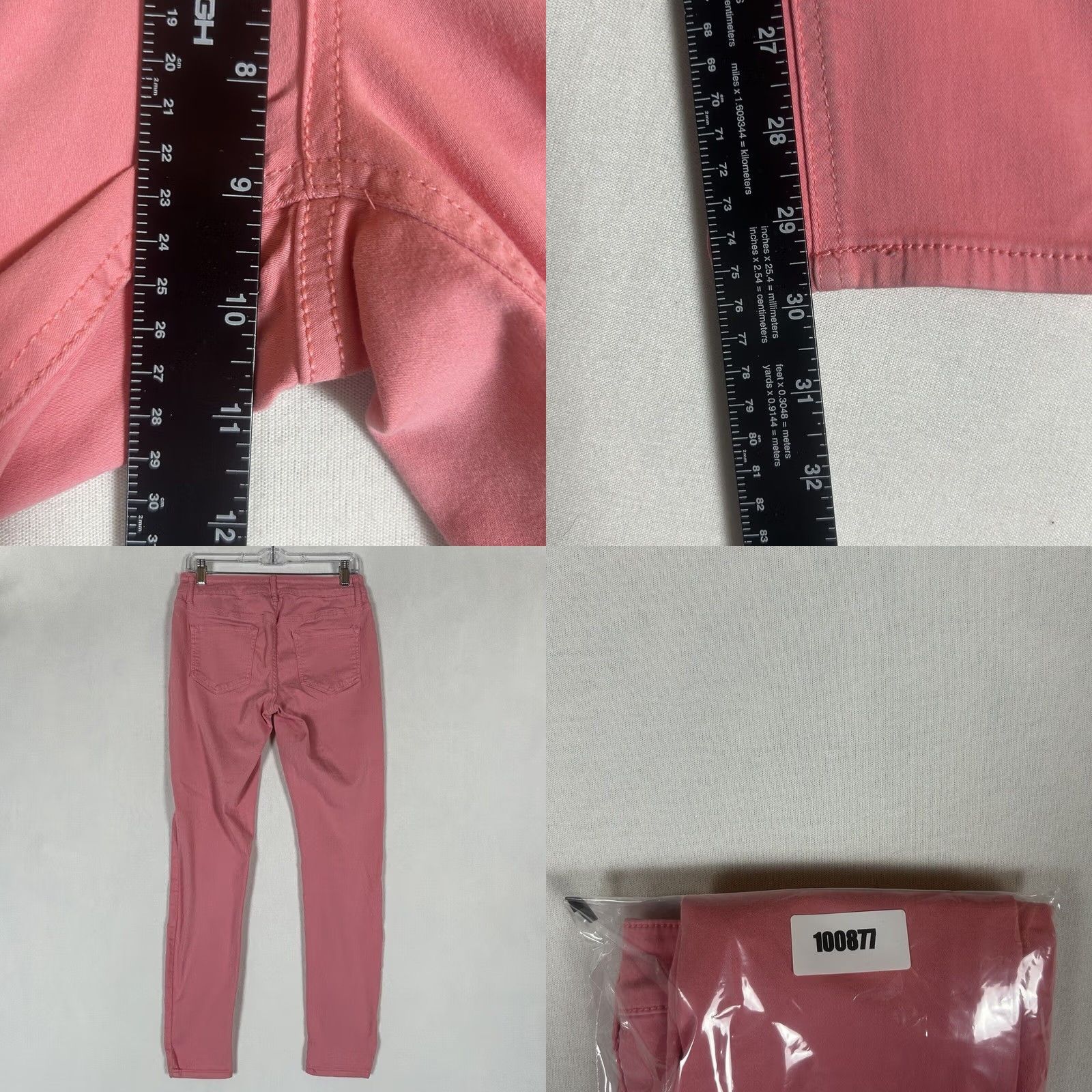 Vintage Maurice's Pink Jeans Women's Small Regular S Slimming Stretch Denim Classic 5-Pocket Size 28" / US 6 / IT 42 - 8 Thumbnail