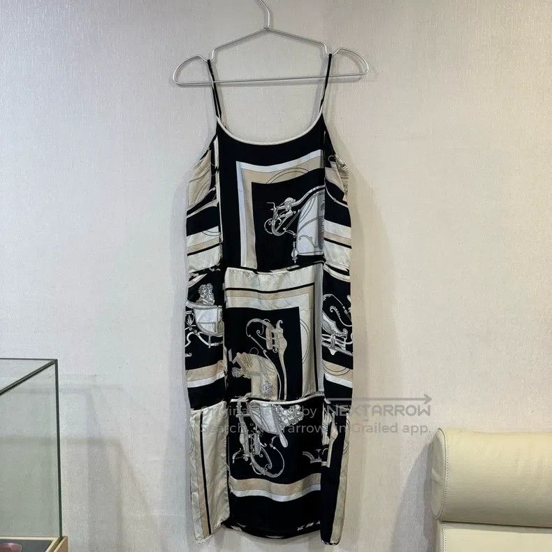 Hermes Hermes 2023 Spring/Summer Silk Women's Long Dress Size XXS / US 00 / IT 34 - 2 Thumbnail