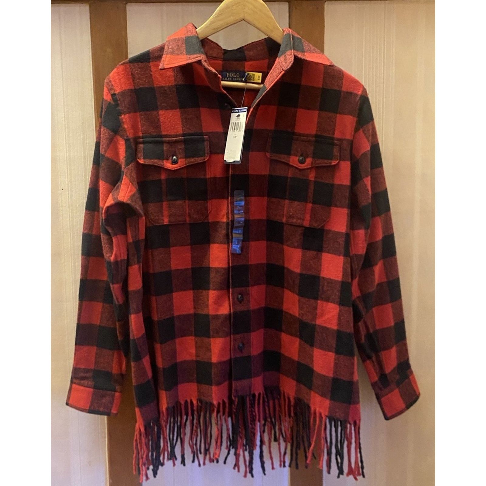 Polo Ralph Lauren NWT Polo Ralph Lauren Shirt Jacket Fringe Women’s S $199 Size S / US 4 / IT 40 - 1 Thumbnail
