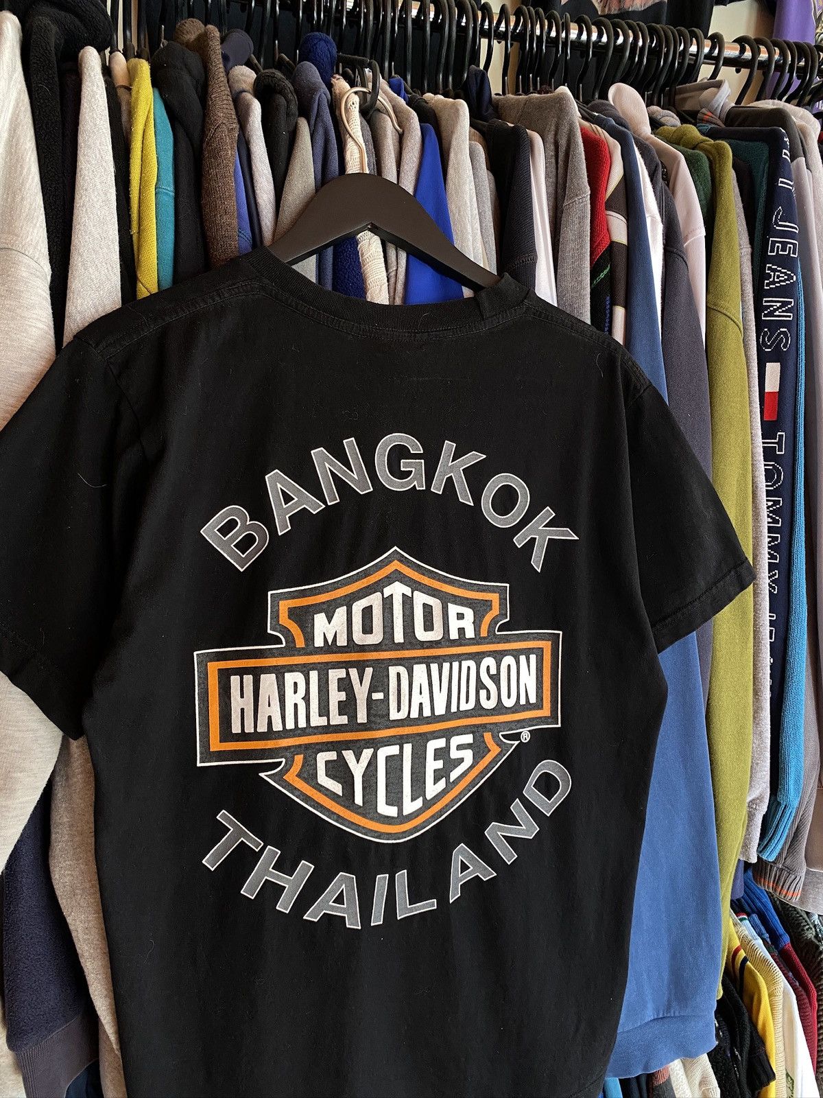 Harley Davidson VINTAGE HARLEY DAVIDSON THAILAND BANGKOK T-SHIRT Y2k Size US L / EU 52-54 / 3 - 2 Thumbnail