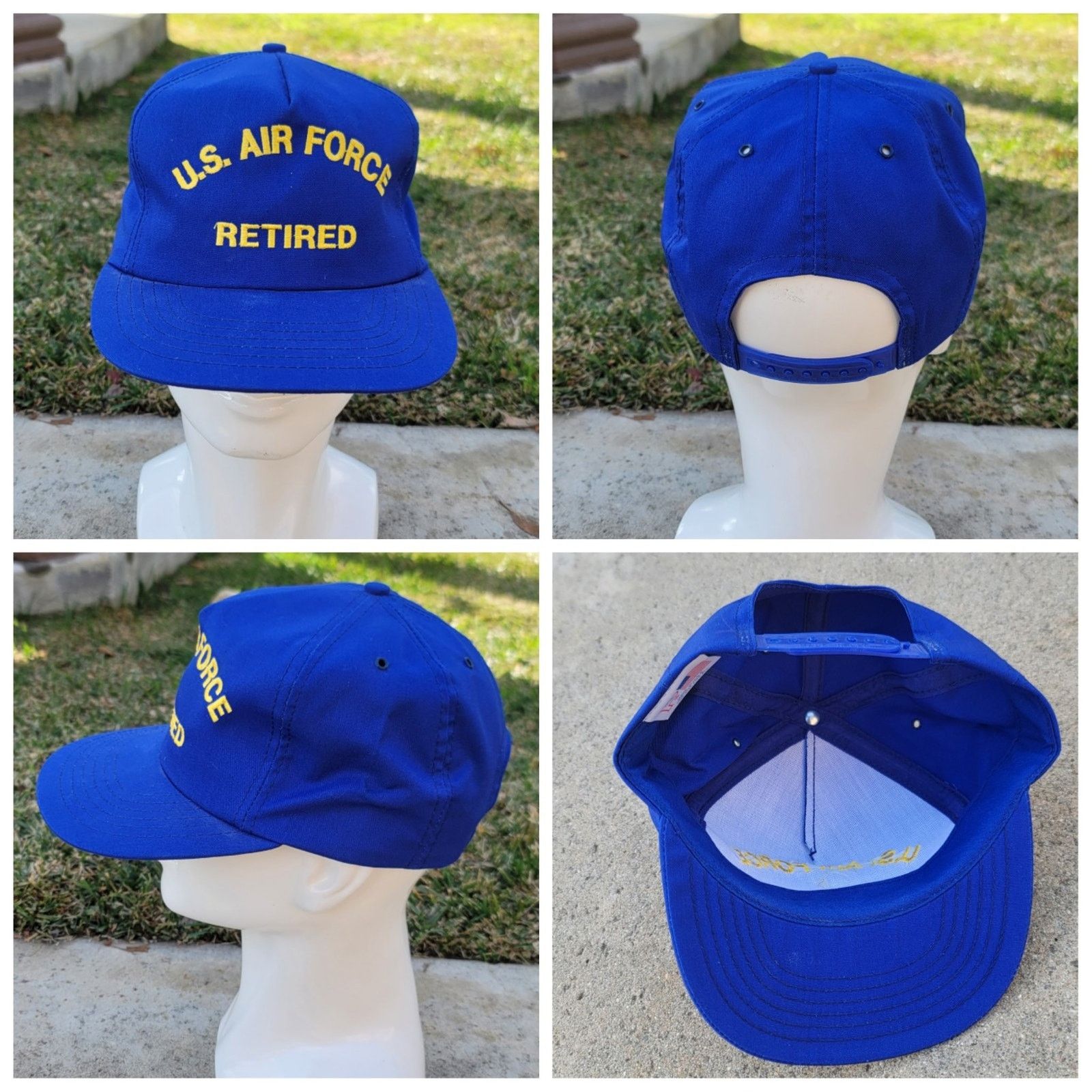 The Unbranded Brand Vtg US Air Force Snapback Retired Hat Size ONE SIZE - 1 Thumbnail
