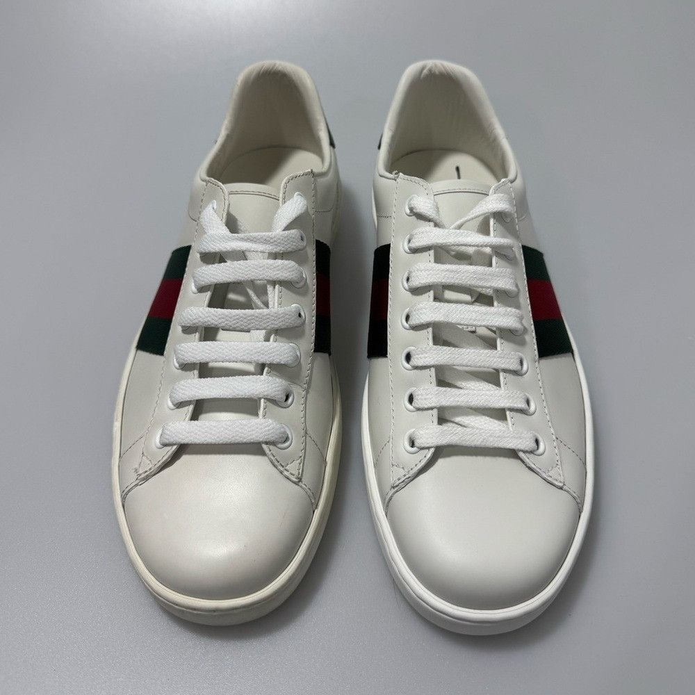 Gucci Gucci Ace Sneakers Leather White Green Red Men’s UK 6/US 7 Size US 7 / EU 40 - 2 Thumbnail