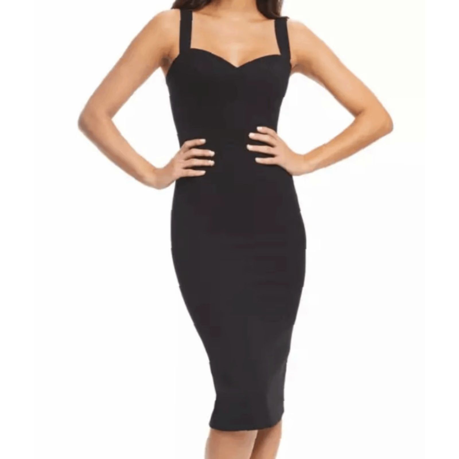 Dress the Population Nicole Dress Womens XXL Black NWT Midi Bodycon Dress  the Population Women Black 2XL NWT - www.skdojo.org