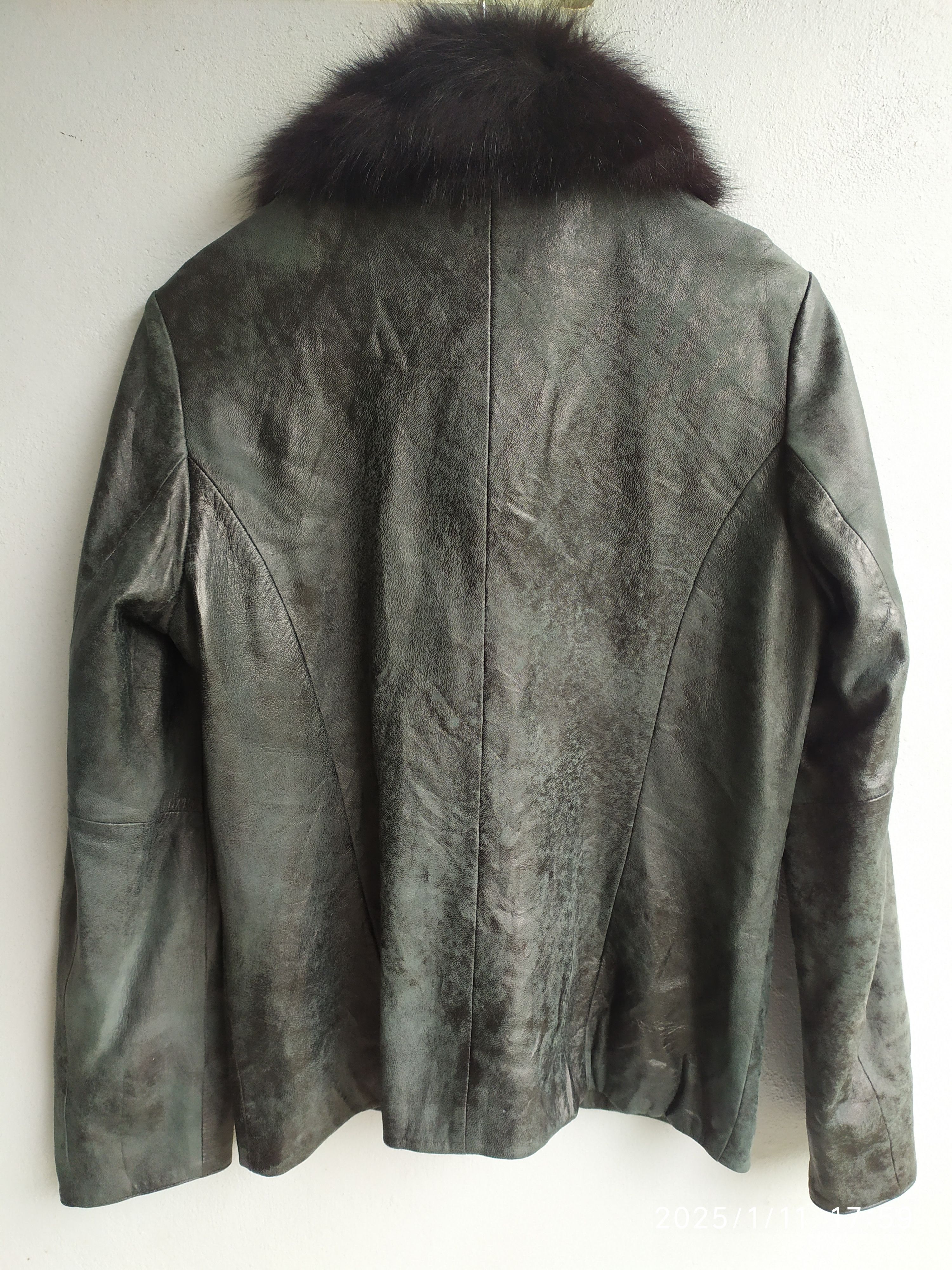 If Six Was Nine × Japanese Brand × Le Grande Bleu (L.G.B.) 2000s Serenella Fur Leather Jacket Size US S / EU 44-46 / 1 - 2 Thumbnail