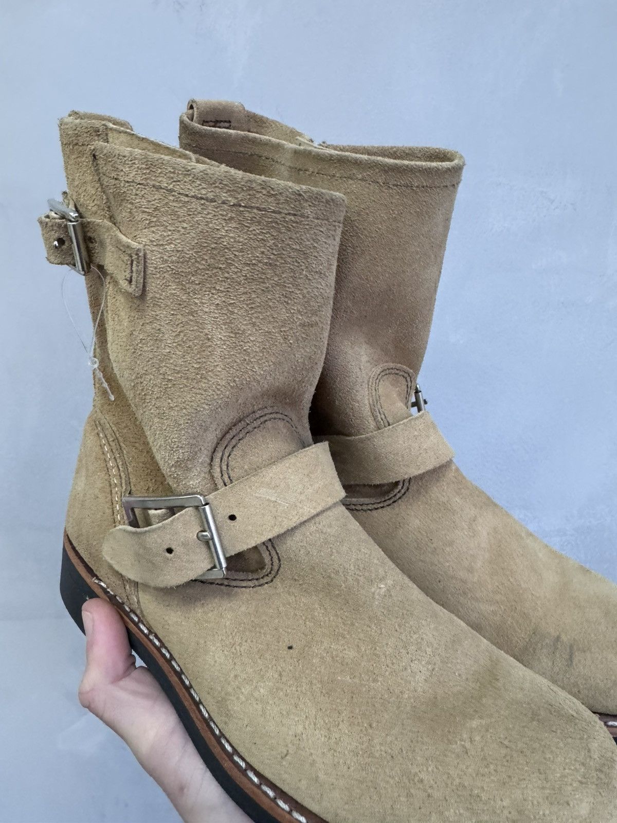 SWEAR London × Vintage Red Wing suede made in USA leather boots 3358 Size US 7 / IT 37 - 5 Thumbnail