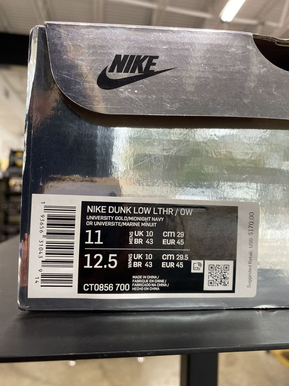 Nike × Off-White Nike Dunk Off White Michigan Sz. 11 Size US 11 / EU 44 - 10 Thumbnail