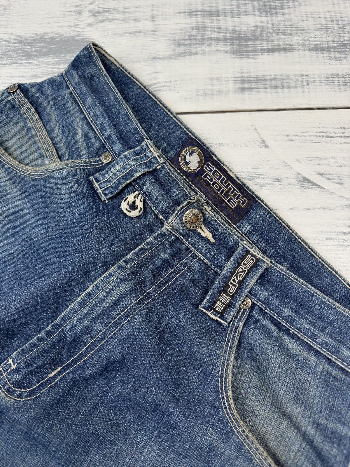 Southpole × Vintage VINTAGE SOUTHPOLE JEANS BAGGY DENIM SKATER DISTRESSED DENIM Size US 30 / EU 46 - 8 Thumbnail