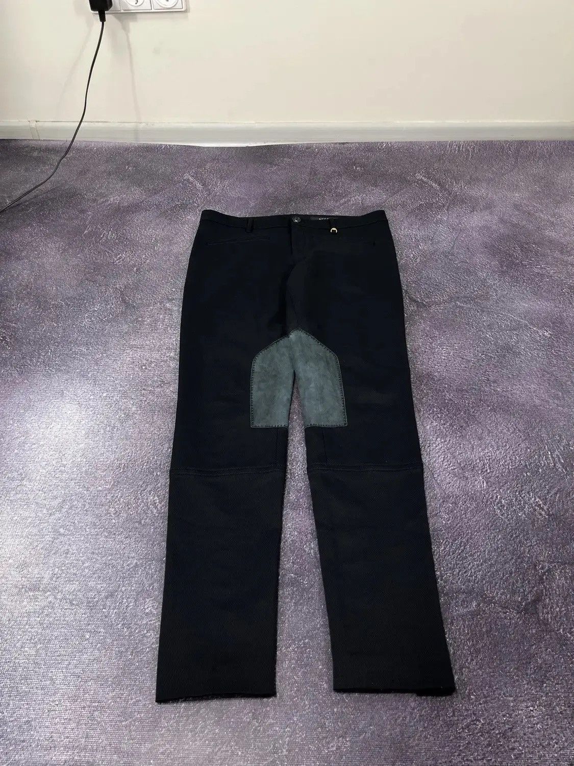 Gucci Gucci Leather Inserts Women's Archival Luxury Pants Size 30" / US 8 / IT 44 - 2 Thumbnail