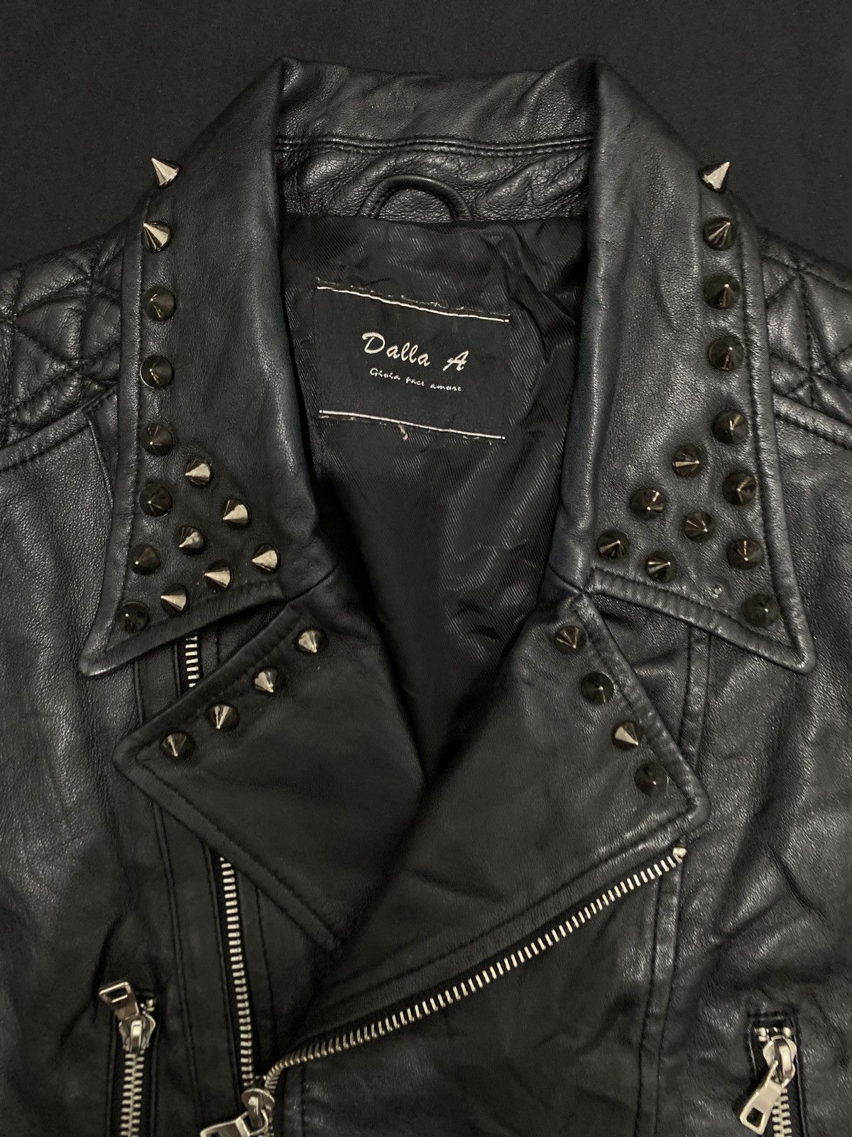 Isamu Katayama Backlash 2000s Dalla A studed leather jacket Size US S / EU 44-46 / 1 - 5 Thumbnail