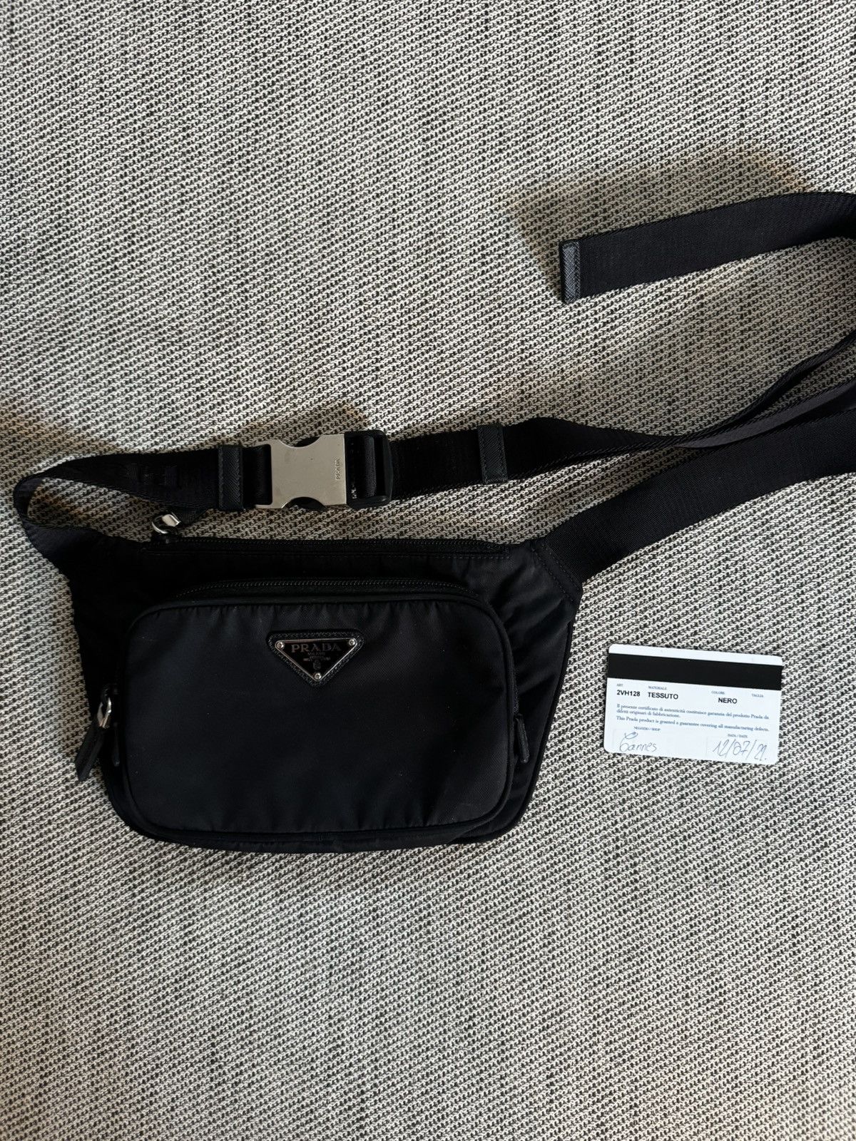 Prada Prada Re-Nylon and Saffiano leather belt bag Size ONE SIZE - 1 Thumbnail