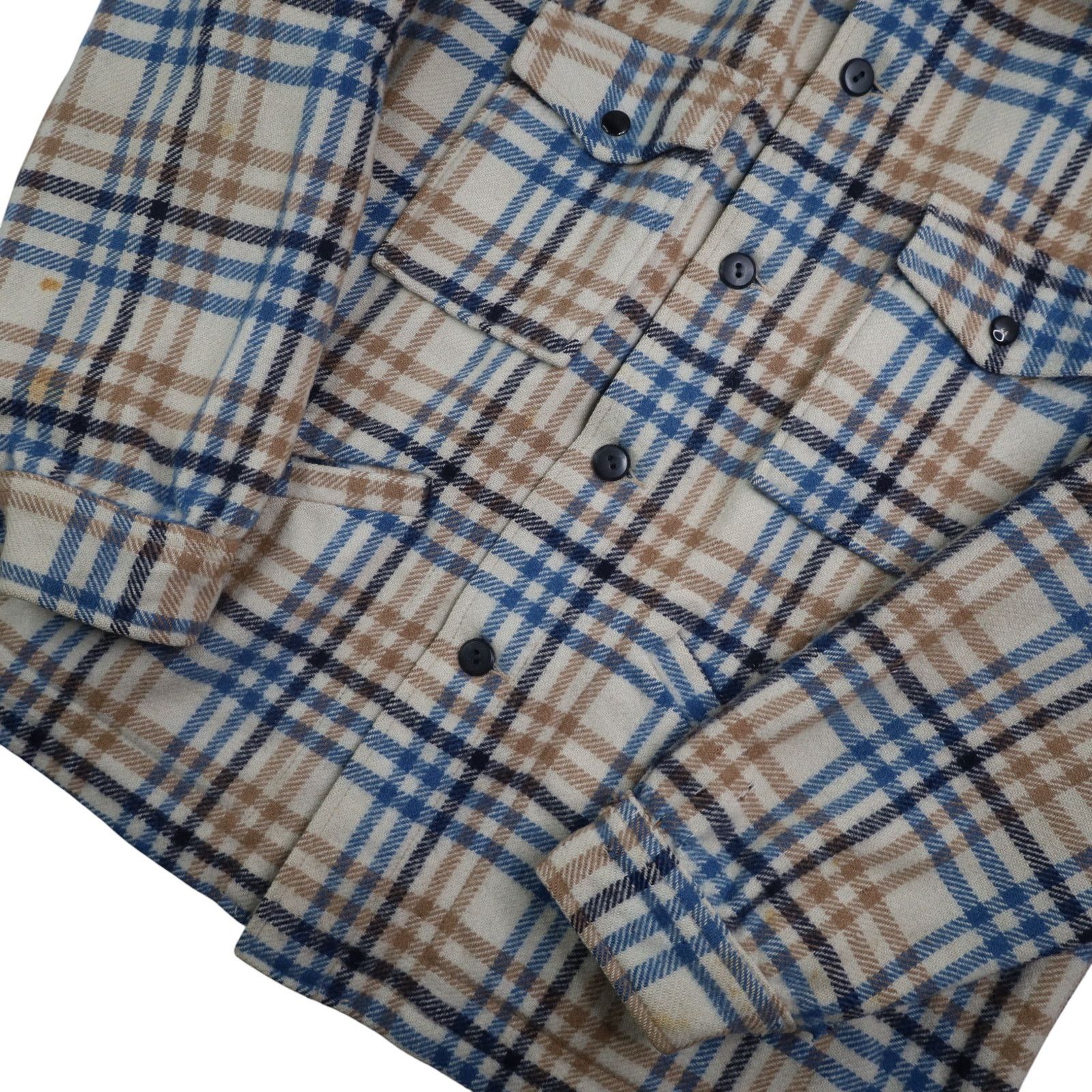 Pendleton × Vintage True Pendleton %100 Wool Plaid Coat Size US XL / EU 56 / 4 - 4 Thumbnail