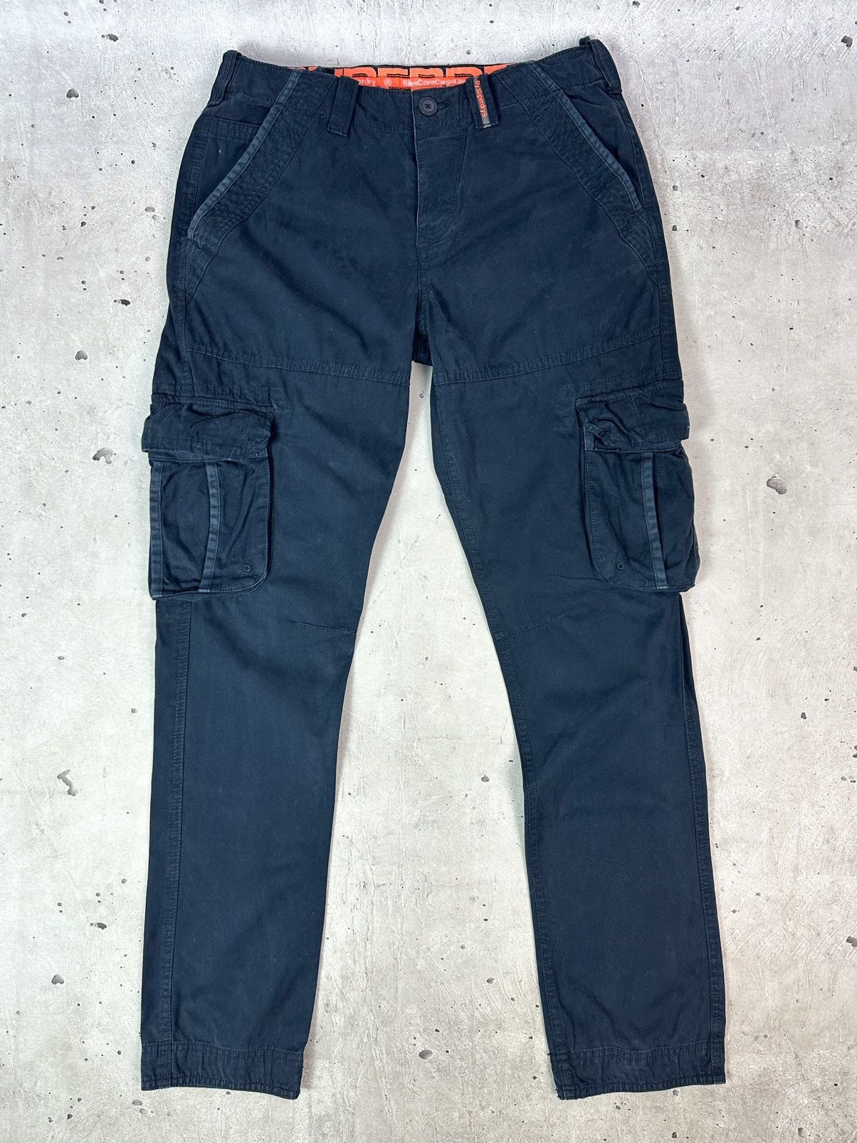 Superdry Superdry Slim Core Cargo Men’s Navy Cotton Men’s Pants Size US 30 / EU 46 - 1 Thumbnail