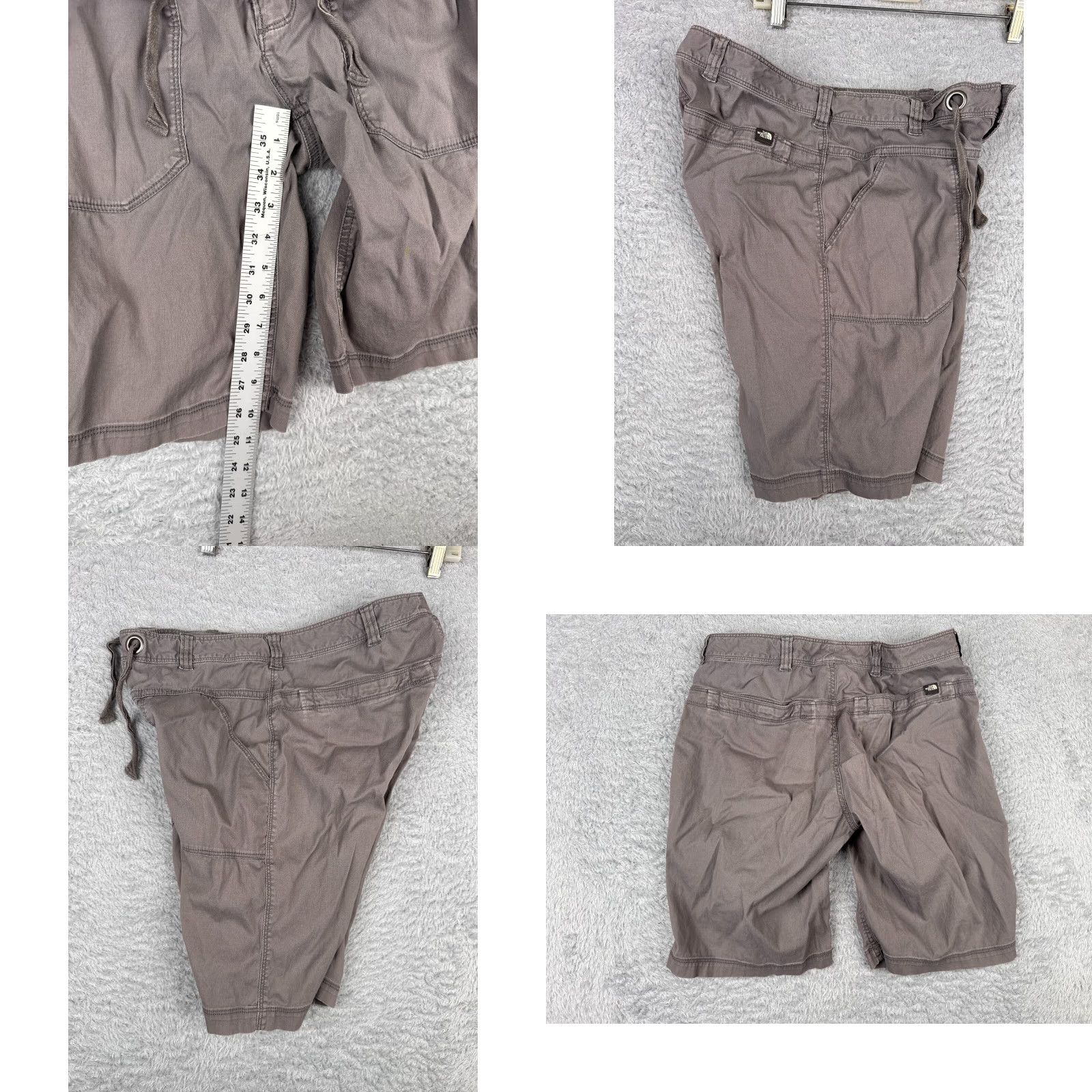 The North Face The North Face Shorts Women 6 Gray Chino Cotton Blend Twill Hiking Camp 31x10 Size 28" / US 6 / IT 42 - 9 Thumbnail