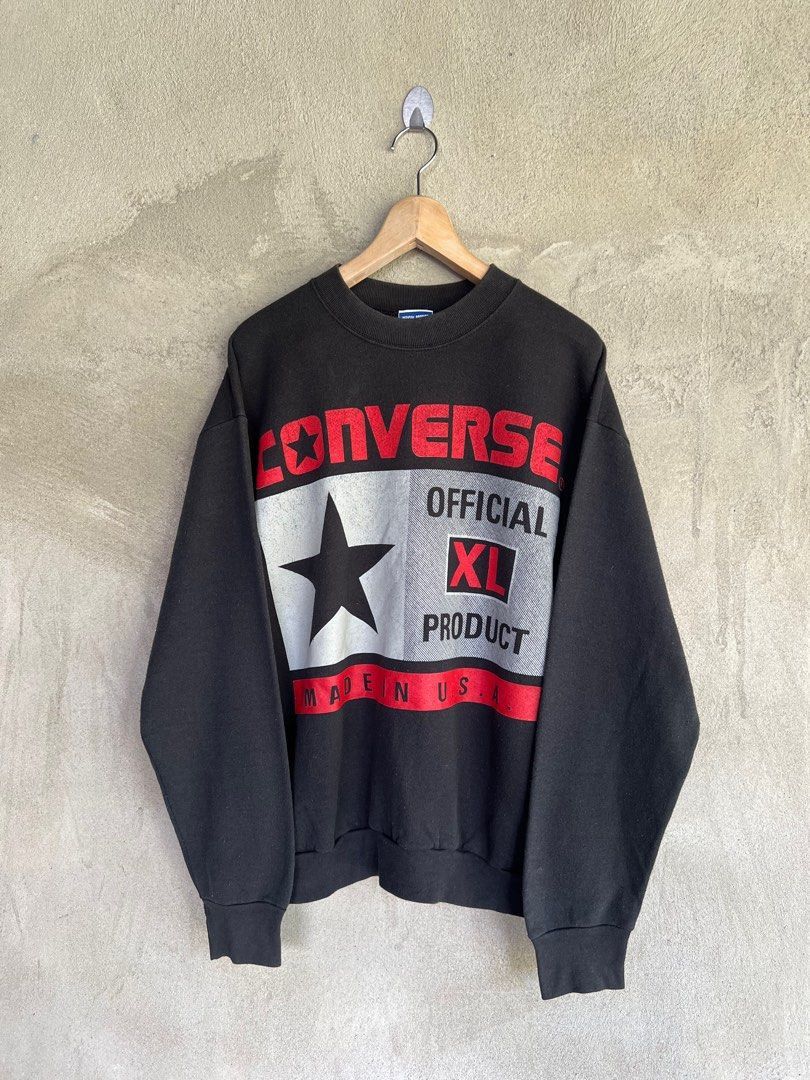 Converse Vintage 90s Converse Spell Out Sweatshirt Size US M / EU 48-50 / 2 - 2 Thumbnail
