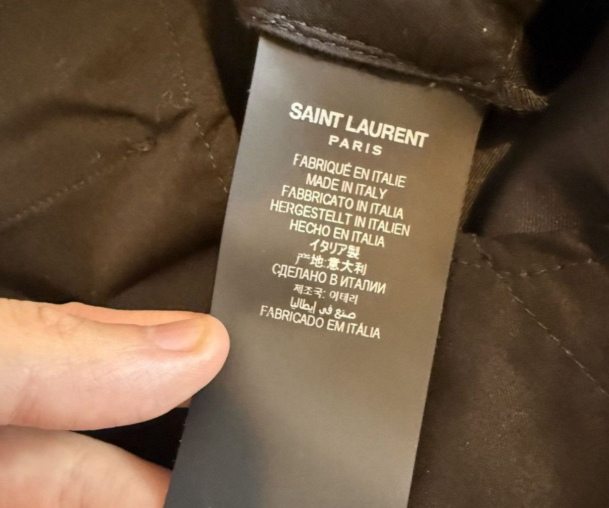 Saint Laurent Paris SS23 Saint Laurent Straight Tuxedo Pants in Grain De Poudre Size US 34 / EU 50 - 5 Thumbnail