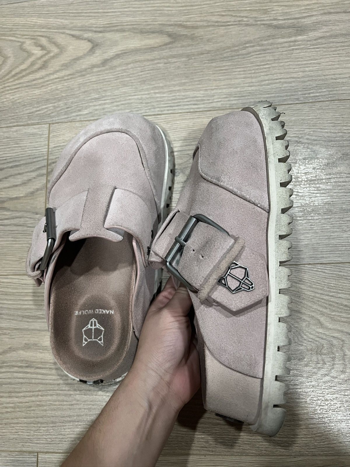 NAKED WOLFE Naked Wolfe Platform Mules - Blush/White Size US 7 / IT 37 - 3 Thumbnail