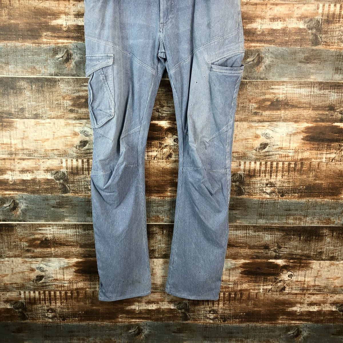 Field Core Blue Stripe worker Multipocket cargo Pants #A2178