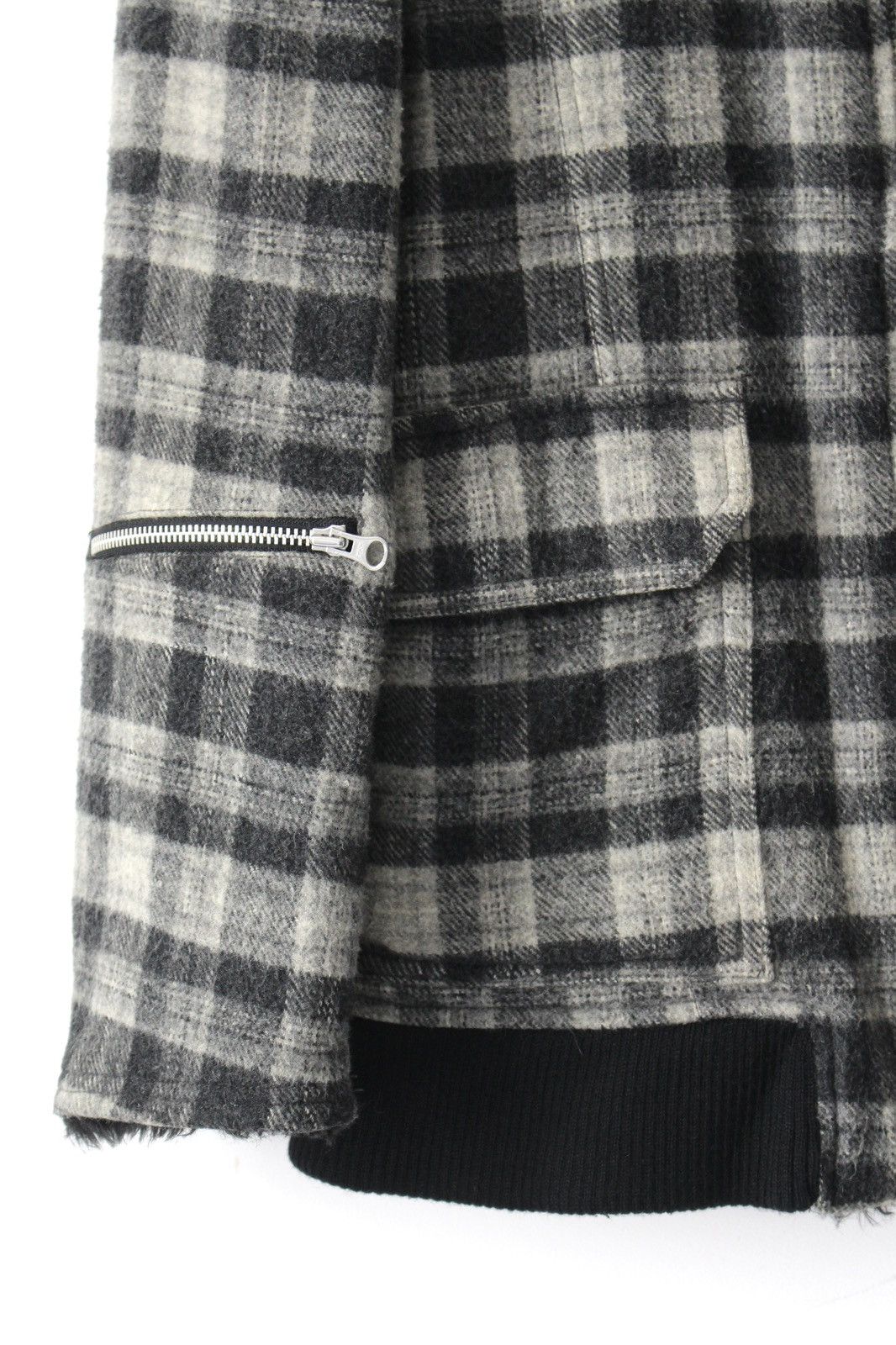 If Six Was Nine AW2003 PPFM FUR WOOL TARTAN REVERSIBLE COAT JACKET Size US M / EU 48-50 / 2 - 8 Thumbnail