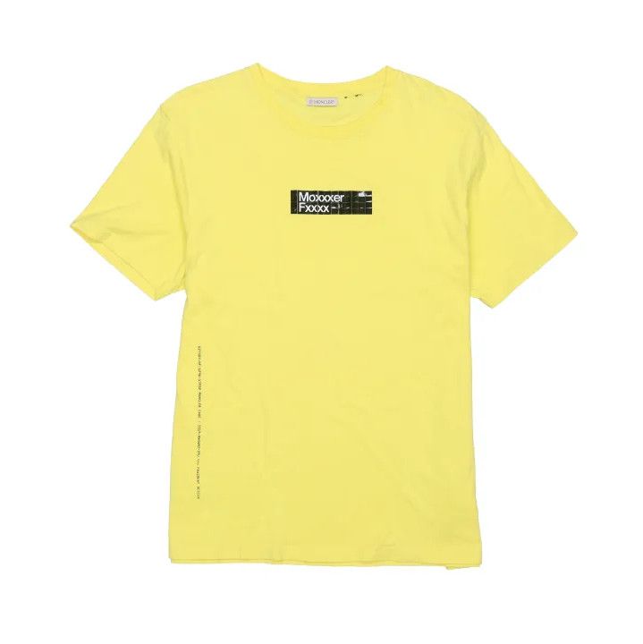 Moncler Moncler Solid Logo Print Short Sleeve T-Shirt Size US S / EU 44-46 / 1 - 1 Thumbnail