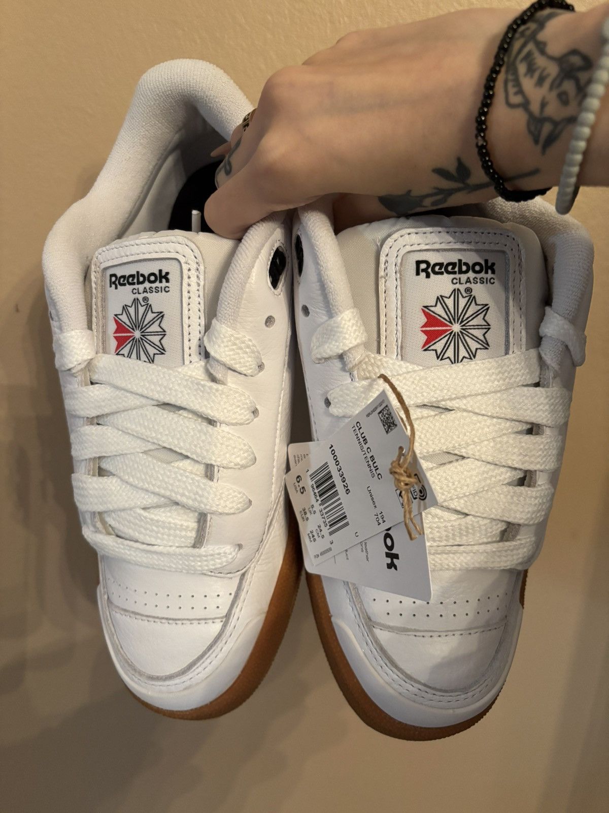 Reebok Reebok Club C Bulc 'White Black Gum' Size US 6.5 / EU 39-40 - 3 Thumbnail