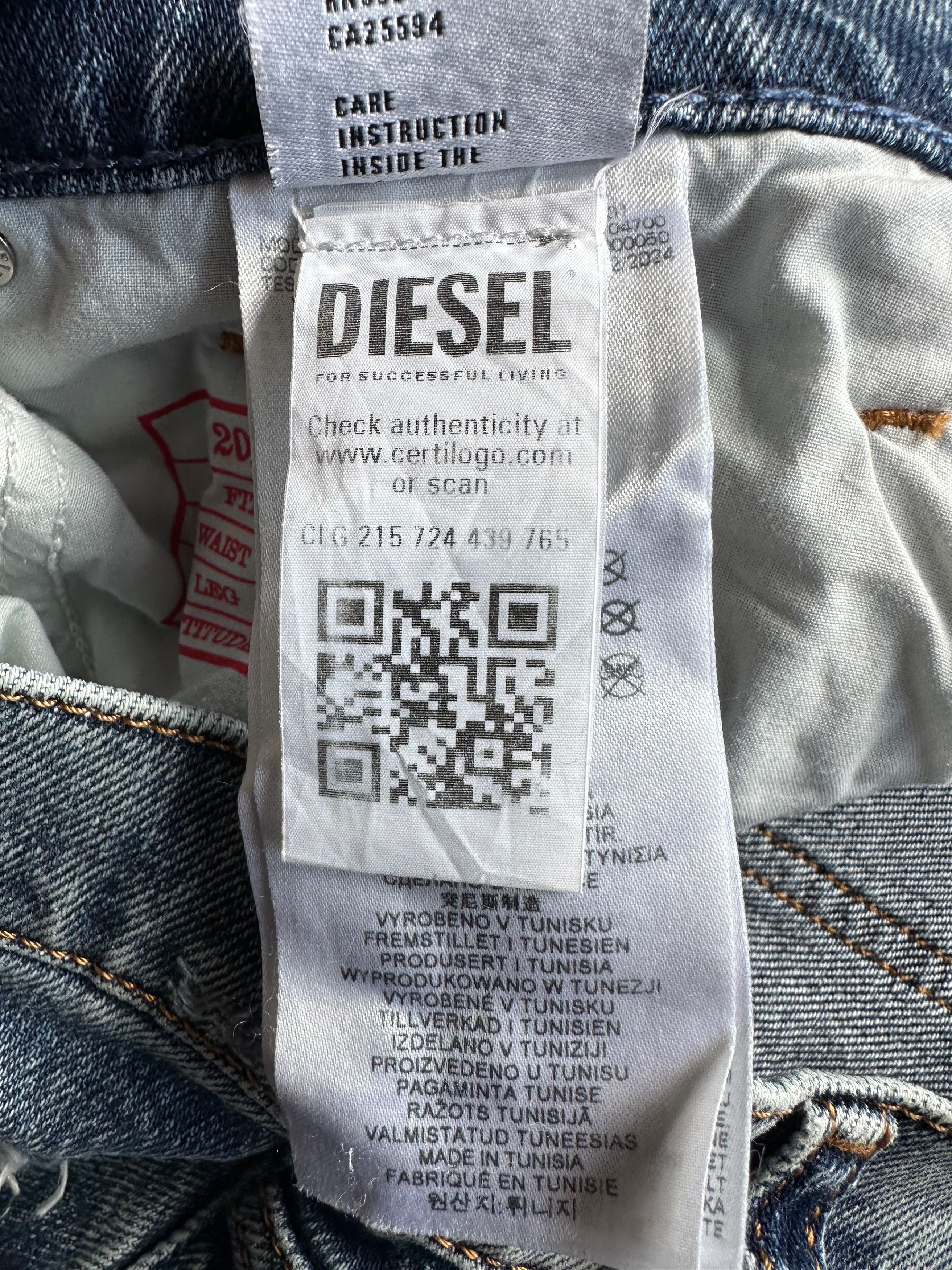 Diesel DIESEL D-Strukt 2019 Slim Denim Pants jeans Size US 32 / EU 48 - 14 Thumbnail