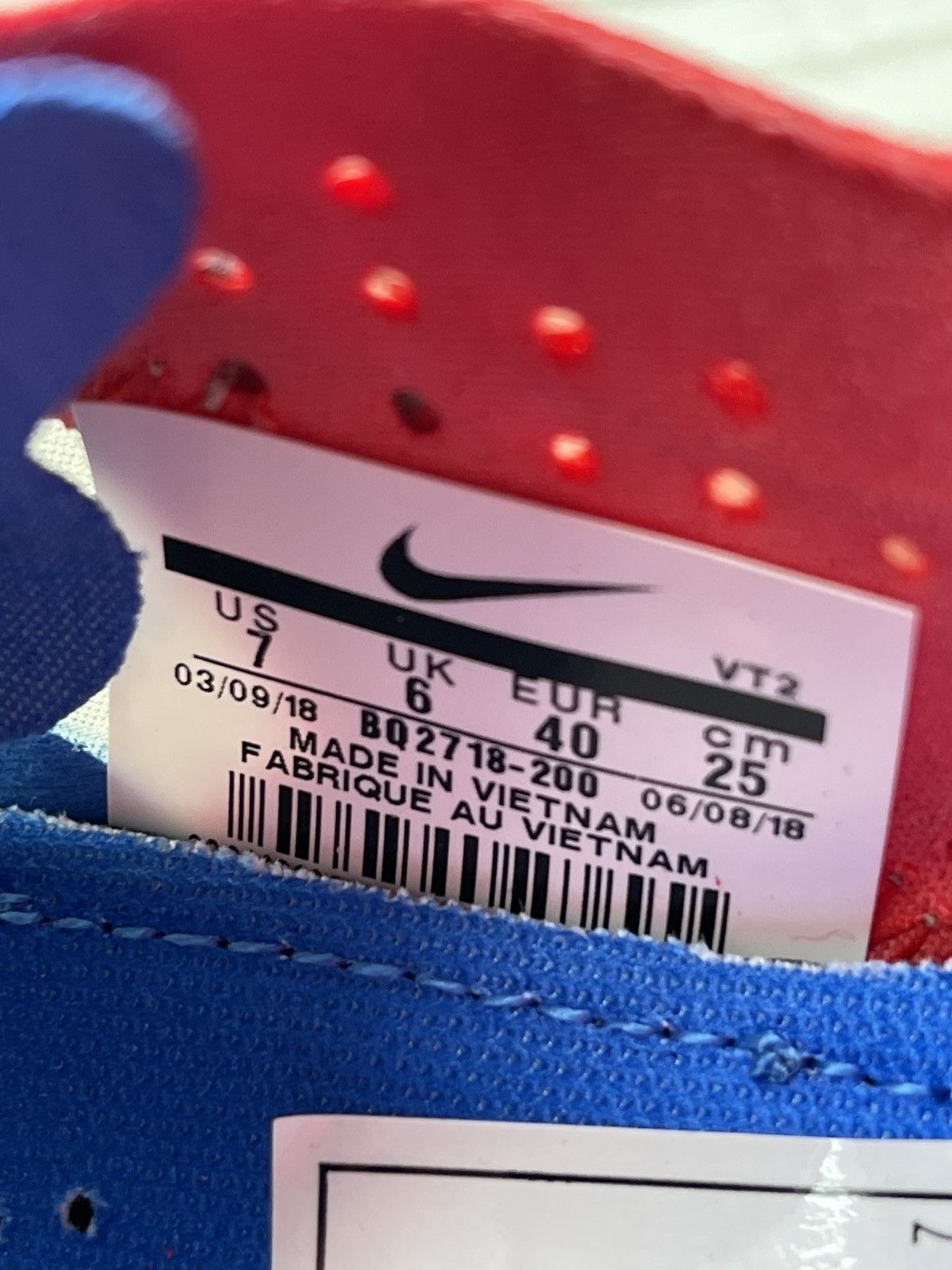 Nike × Undercover Nike React Element 87 Undecover Beige Chalk/Signal Blue US7 Size US 7 / EU 40 - 6 Thumbnail