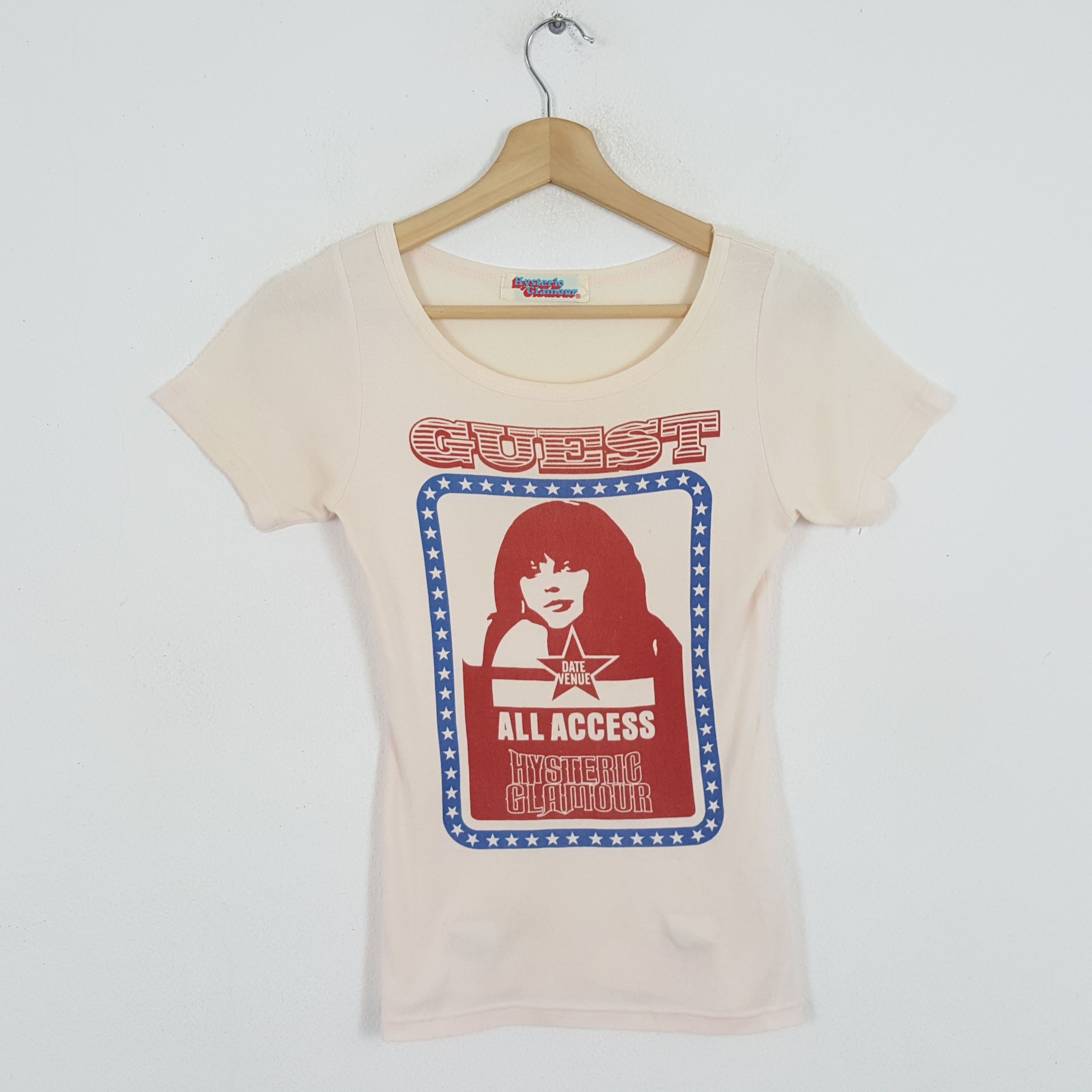 Hysteric Glamour × Japanese Brand × Vintage Vintage HYSTERIC GLAMOUR Japanese Fashion Brand T-Shirts Size XS / US 0-2 / IT 36-38 - 1 Thumbnail