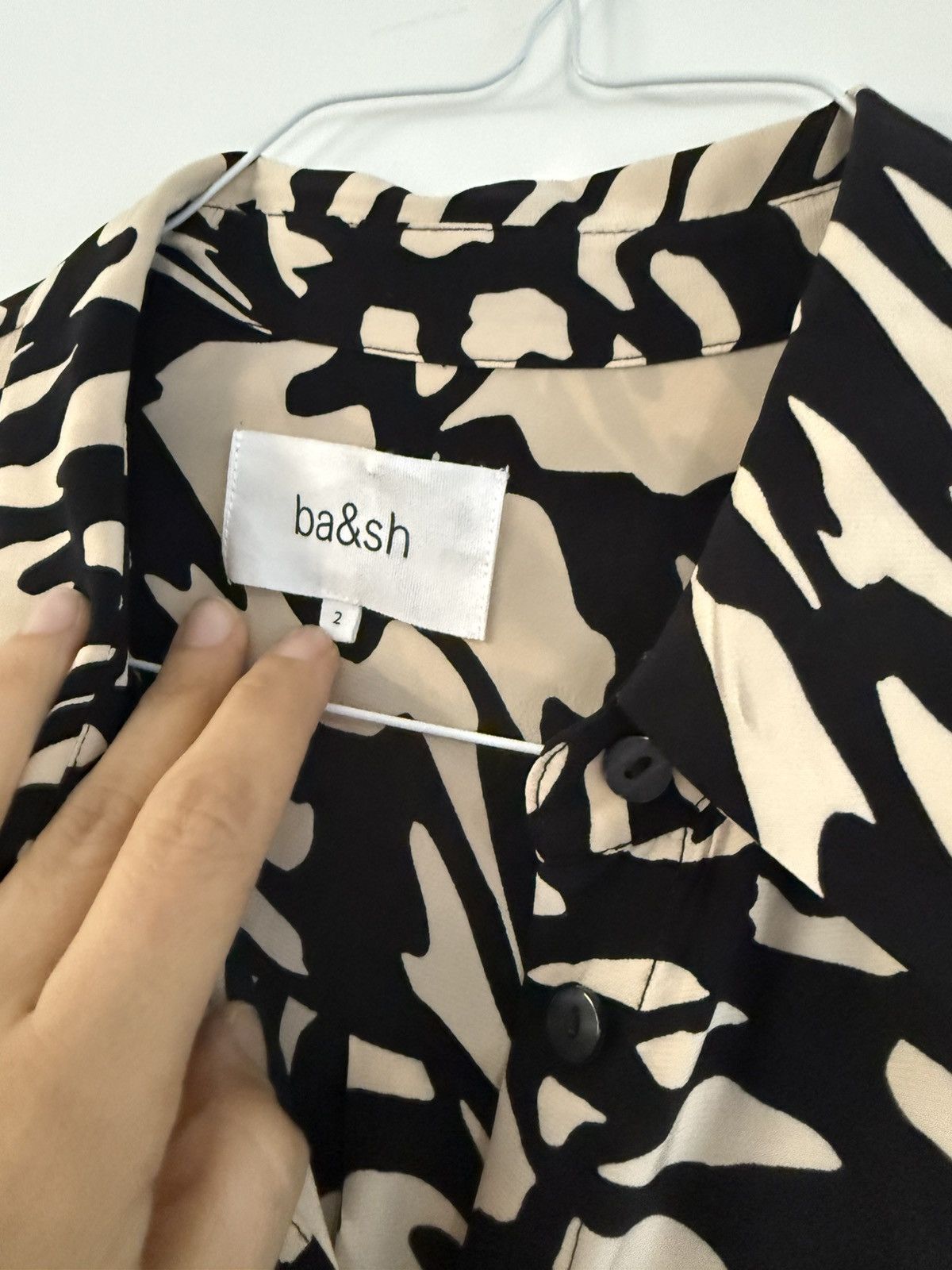 ba&sh Ba&sh Gala Graphic Print Blouse Size 2/M Size XS / US 0-2 / IT 36-38 - 7 Thumbnail