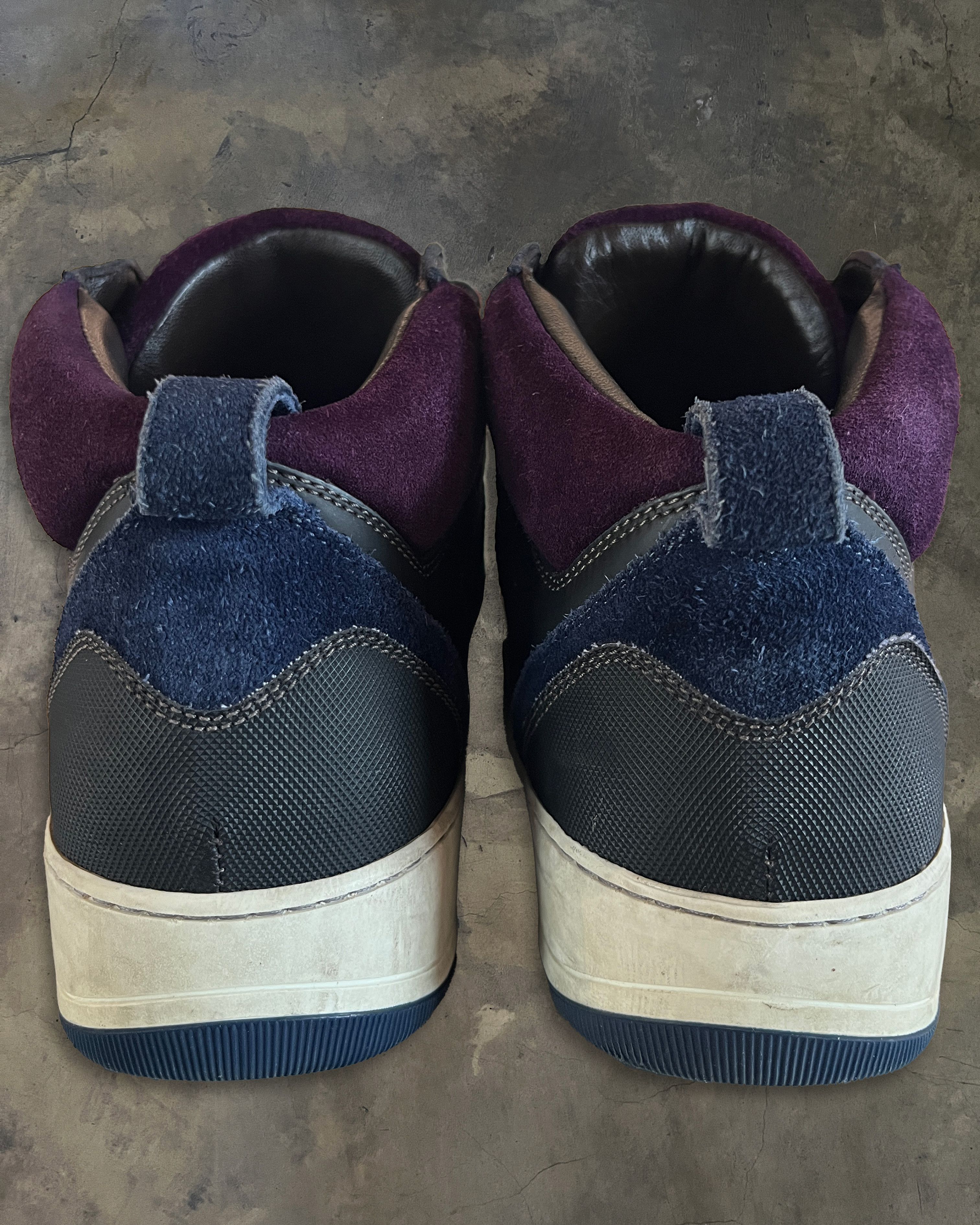 Lanvin LANVIN PURPLE MID TOP SUEDE SNEAKER Size US 10 / EU 43 - 3 Thumbnail