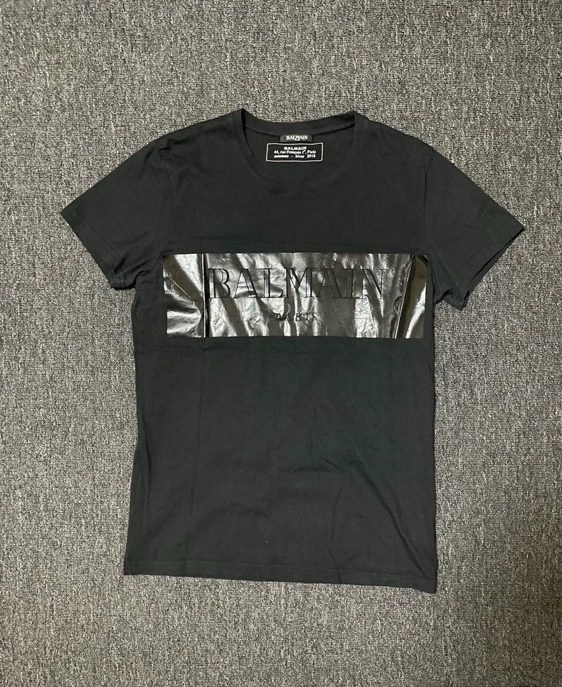 Balmain Balmain Black Short Sleeve T-Shirt-yf Size US M / EU 48-50 / 2 - 1 Thumbnail