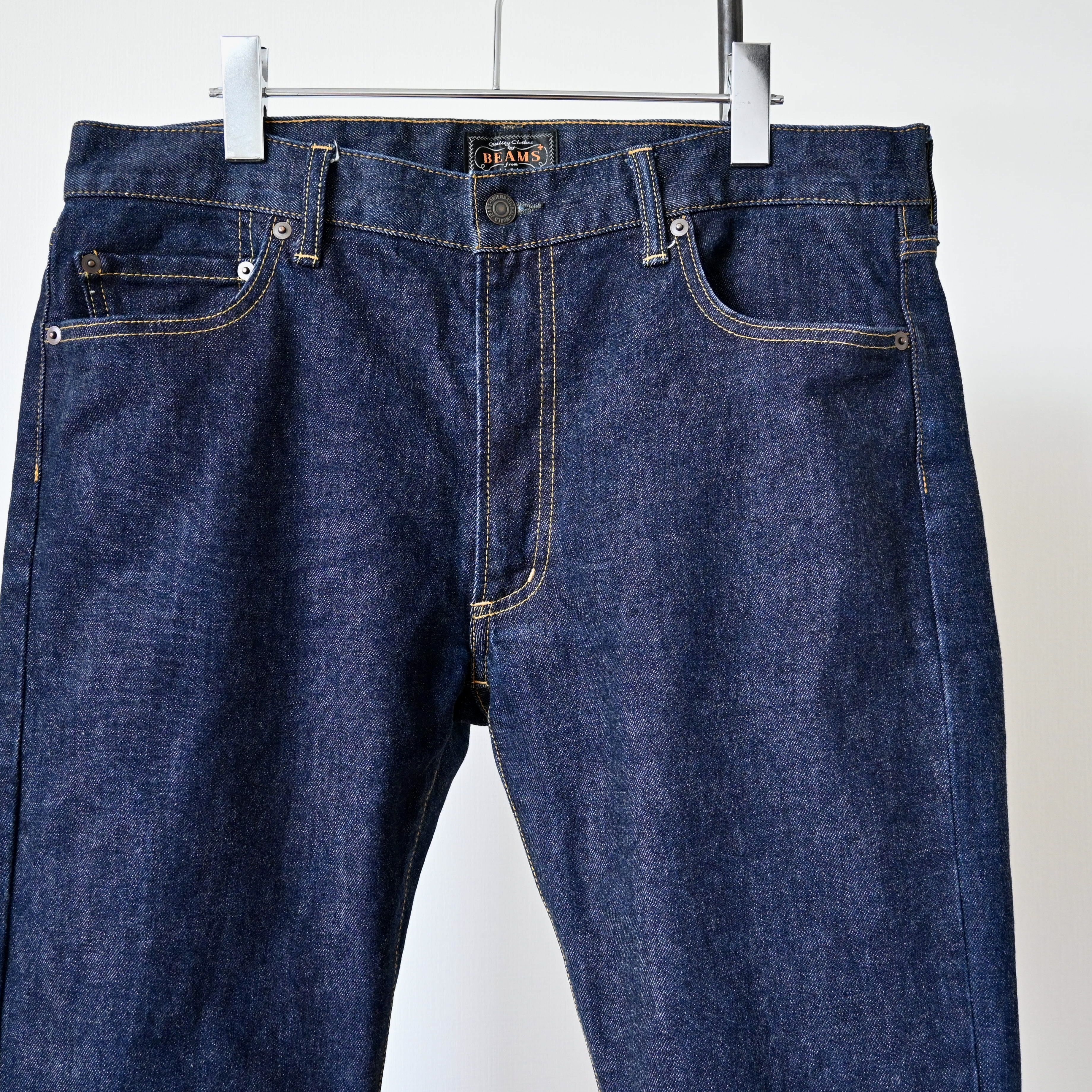 Beams Plus BEAMS Plus tapered straight leg stretch indigo denim jeans Size US 35 - 5 Thumbnail