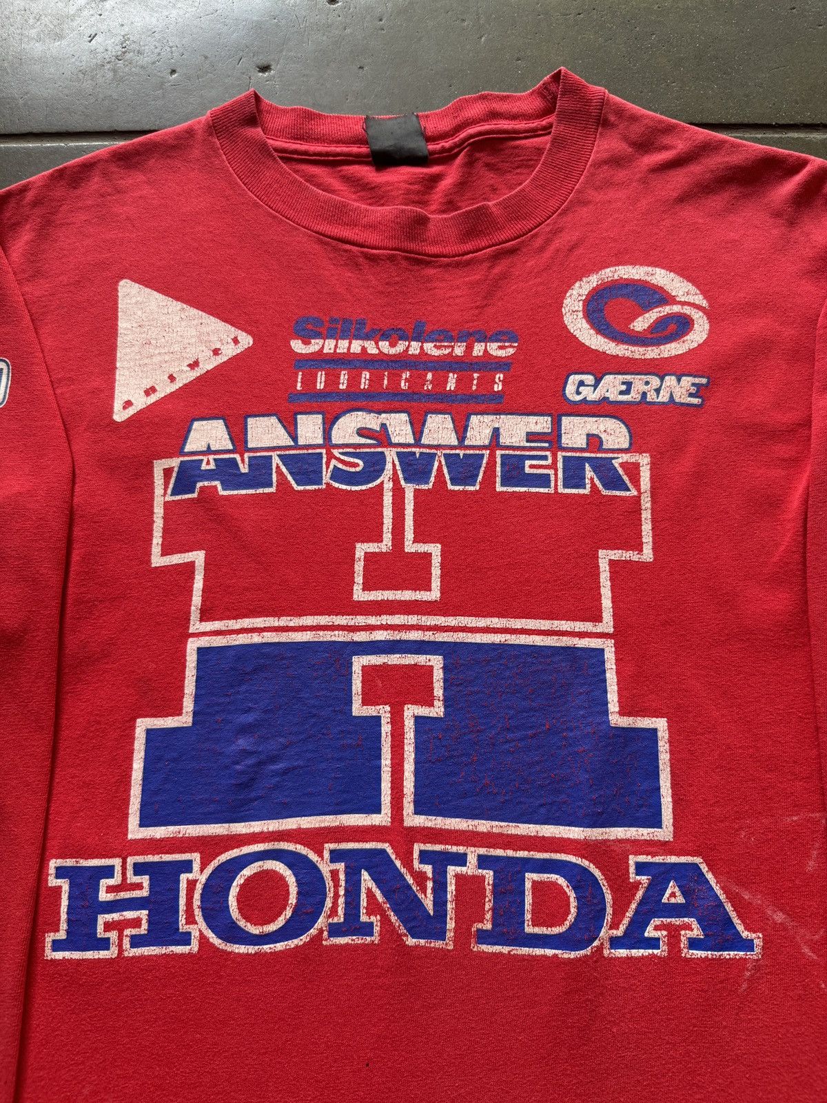 Vintage Vintage ‘80s Honda Answer Car Racing Tee Shirt Nascar F1 Size US M / EU 48-50 / 2 - 3 Thumbnail