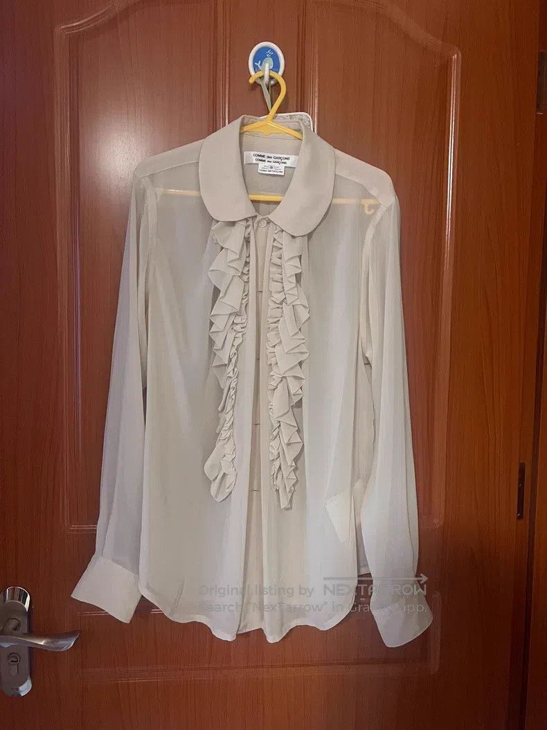 Comme des Garcons Comme des Garcons Ruffled Shirt with Sheer Panels Size S / US 4 / IT 40 - 2 Thumbnail