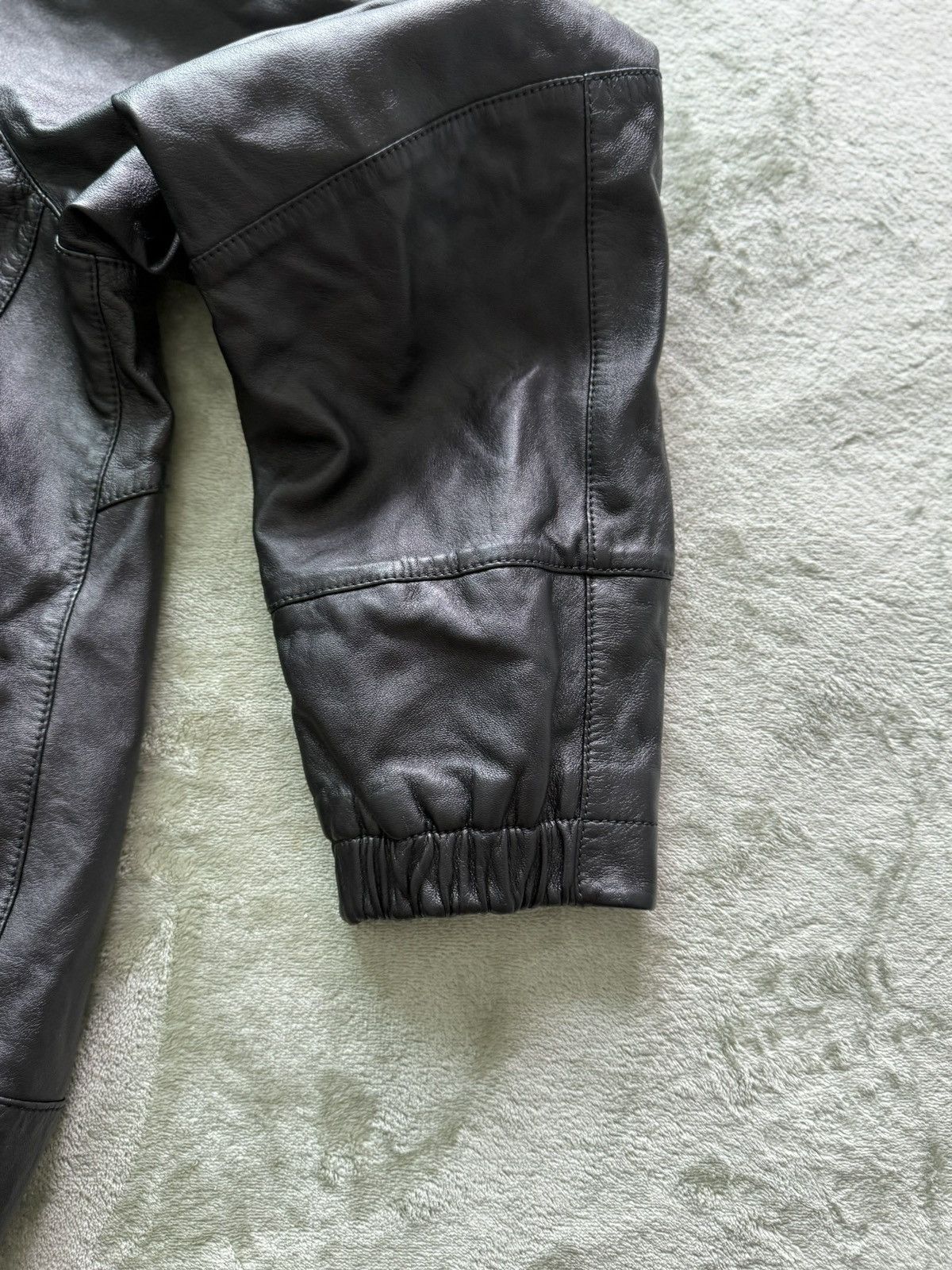 Alexander McQueen Alexander McQueen Leather Hooded Jacket Rare Size US L / EU 52-54 / 3 - 7 Thumbnail