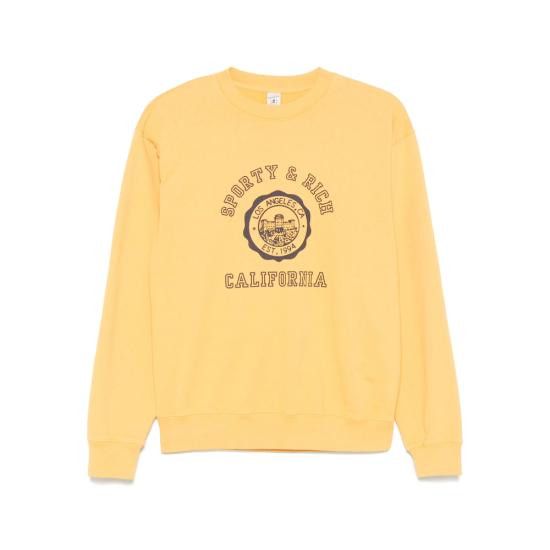 Sporty & Rich SPORTY & RICH Women Tops ST071622508OR FAGOL YELLOW Size M / US 6-8 / IT 42-44 - 1 Thumbnail