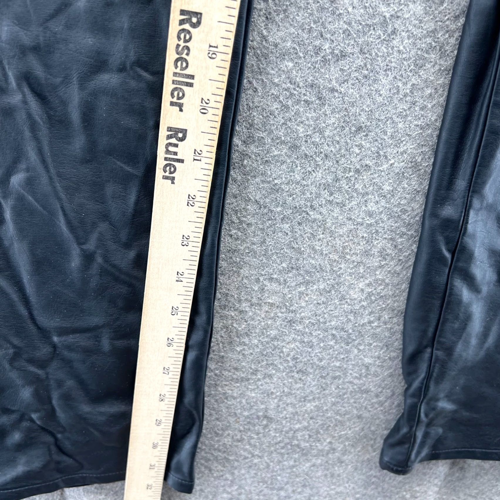 Trippen VINTAGE Tripp NYC Pants Men 34 Black Faux Leather Punk Goth Slim Rock Daang Goodman Y2K Size US 34 / EU 50 - 4 Thumbnail