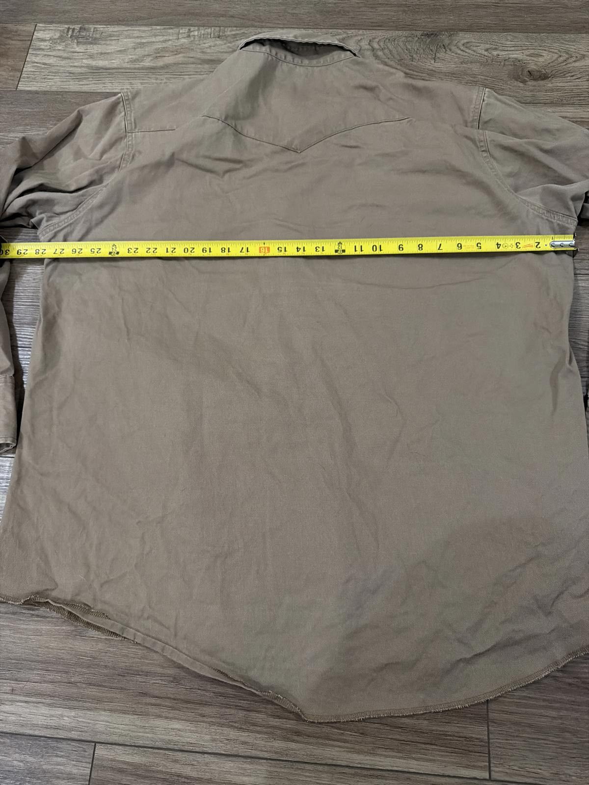 Wrangler Vintage Wrangler Western Brushpopper Cowboy Snap Shirt 90s Size US XXL / EU 58 / 5 - 6 Thumbnail