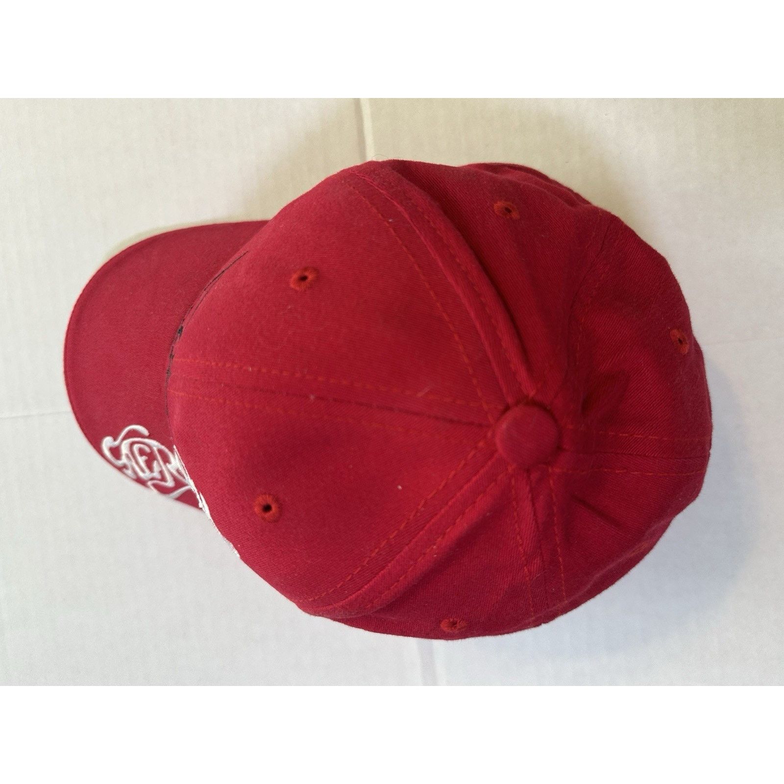 Aerosmith Bio Domes, Aerosmith- O Yeah- Red Cap/Hat 56CM/Regular VTG Size ONE SIZE - 12 Thumbnail